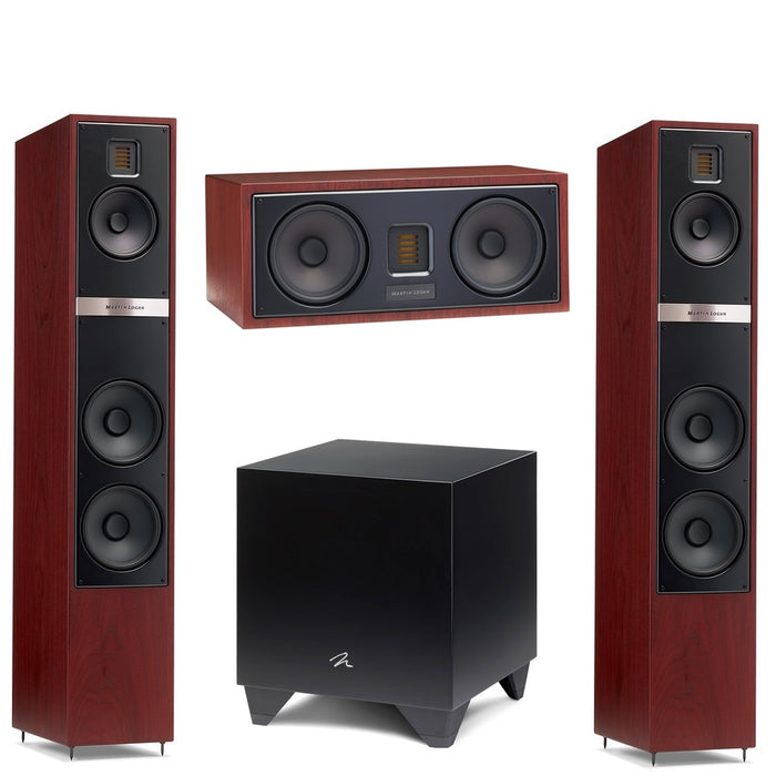 Martin Logan Motion 40i Floorstanding Speakers Pair with Motion 30i Center Channel Speaker and Dynamo 800X Powered 10" Subwoofer Bundle - Safe and Sound HQ