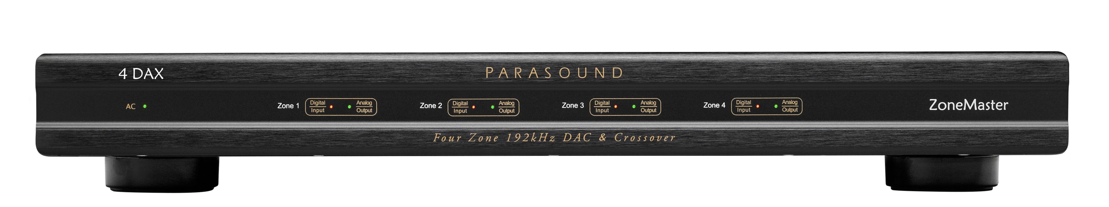 Parasound ZoneMaster 4 DAX  Four Zone 192kHz 24bit DAC and Crossover B-Stock No Warranty - Safe and Sound HQ