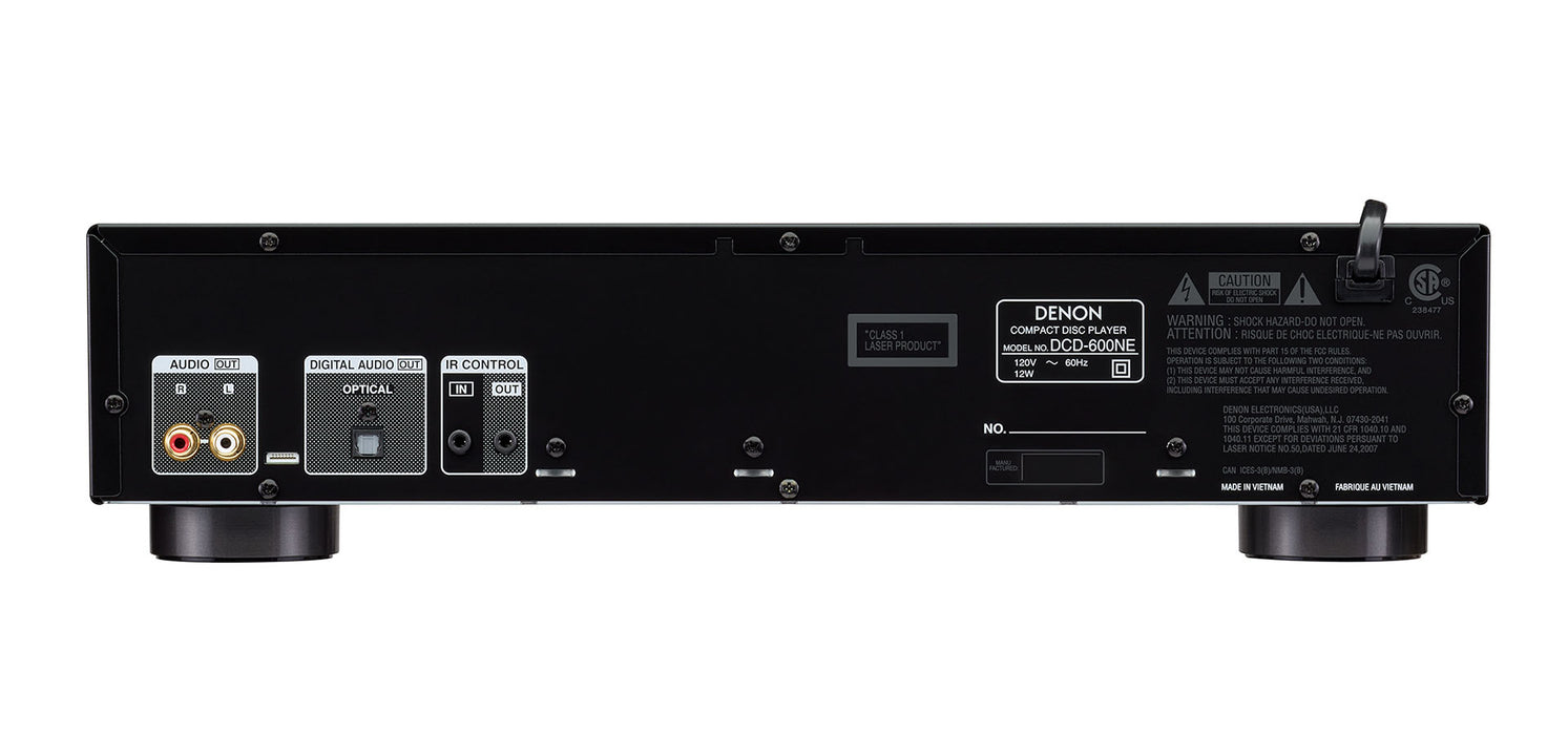 Denon DCD-600NE CD Player with AL32 Processing Open Box - Safe and Sound HQ