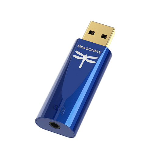 Audioquest Dragonfly Cobalt Plug-in USB DAC, Preamp, and Headphone Amplifier - Safe and Sound HQ