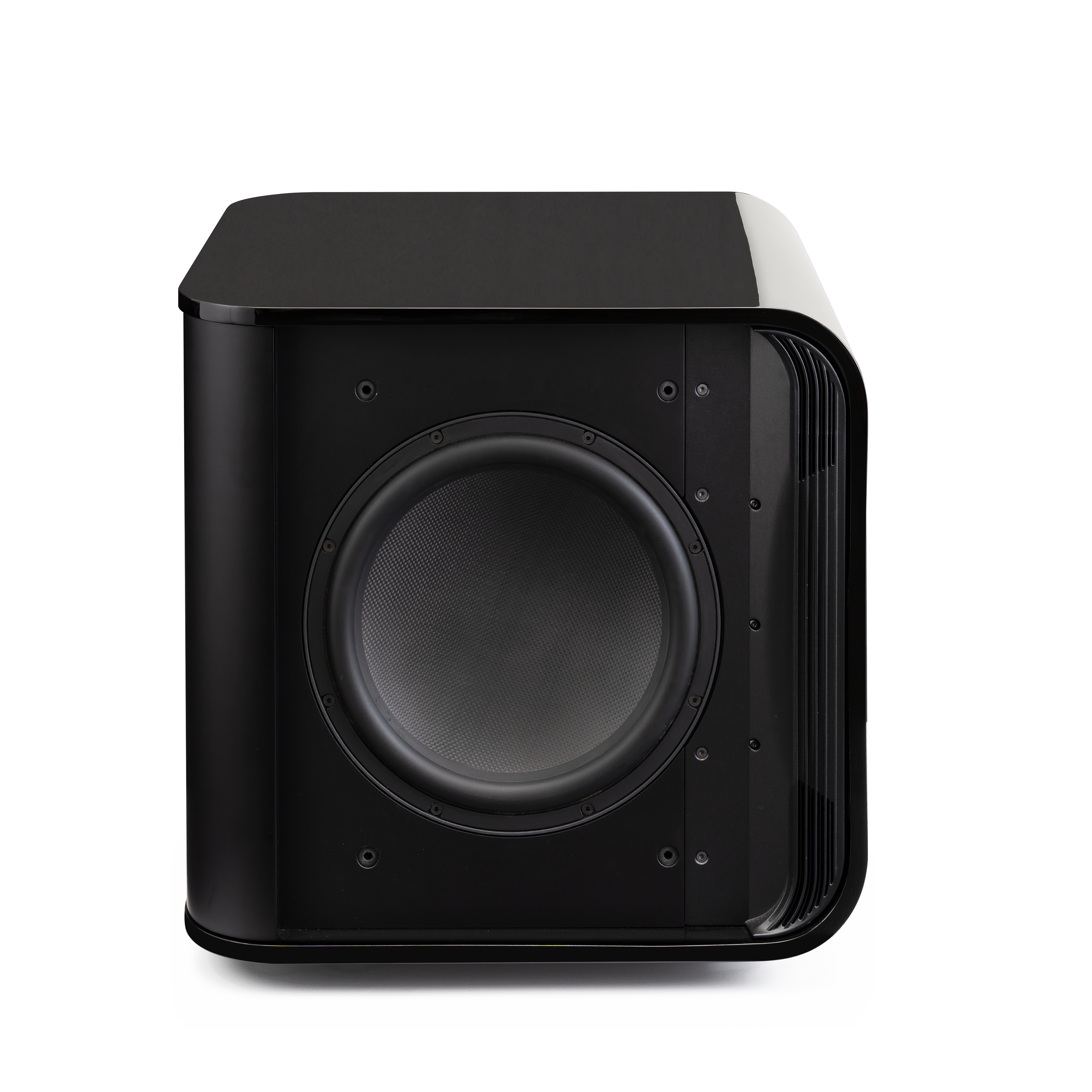 Martin Logan Depth 212 High-Resolution Dual 12" Powered Subwoofer front view showcasing high-performance design.