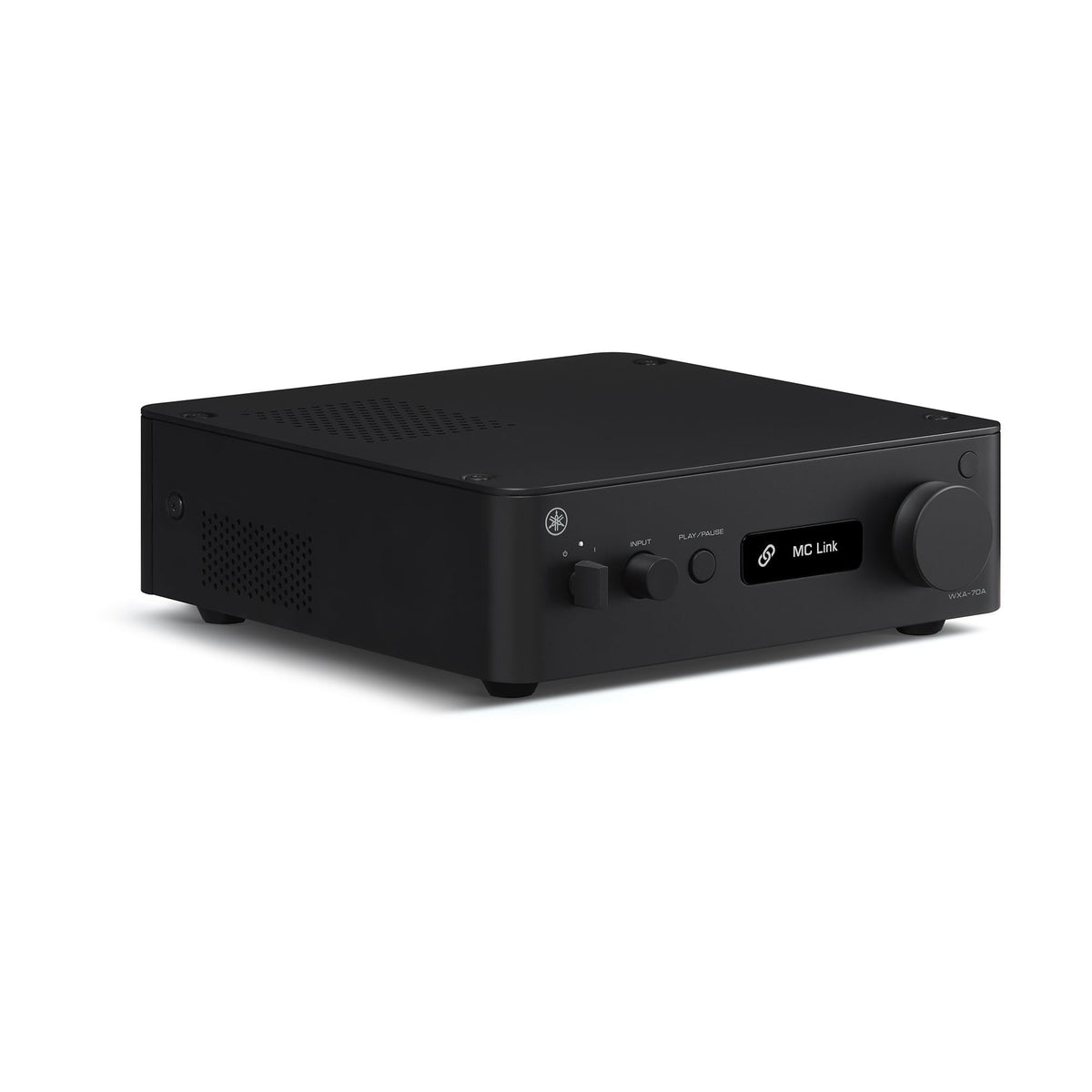 Yamaha WXA-70A Compact Streaming Amplifier in sleek black design, perfect for modern Hi-Fi audio systems.