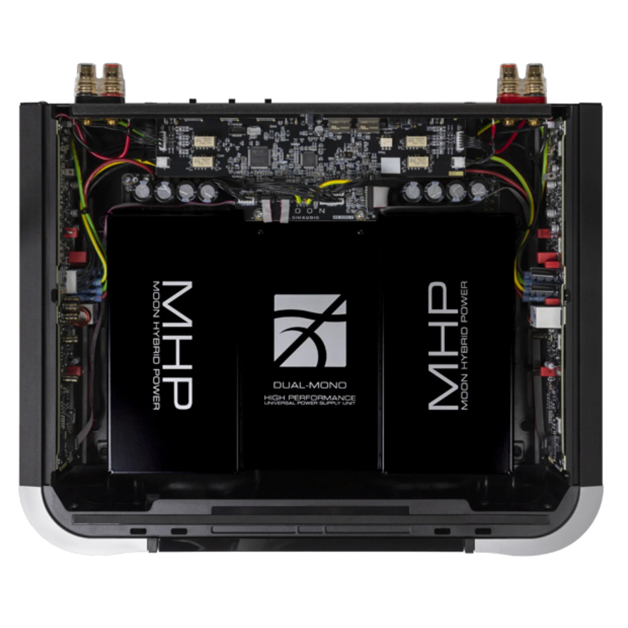 Simaudio Moon 461 Compass Collection Stereo Power Amplifier internal components and circuitry.
