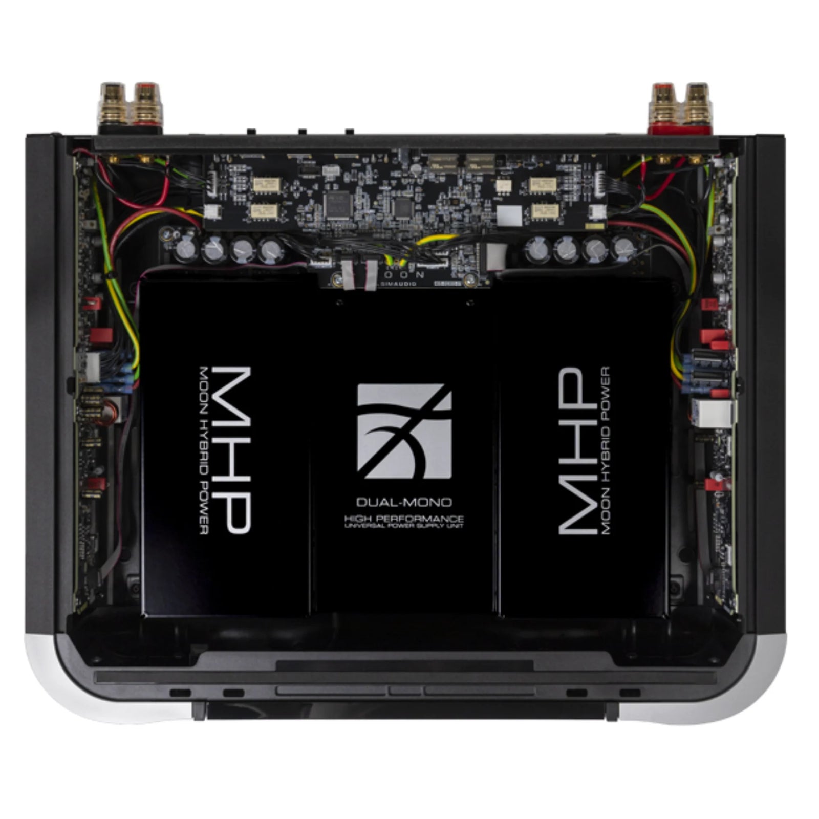 Simaudio Moon 461 Compass Collection Stereo Power Amplifier internal components and circuitry.