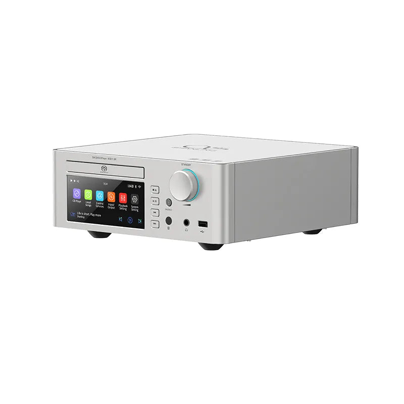 Shanling SCD1.3R R2R SACD Player (Copy) in silver with display and control interface