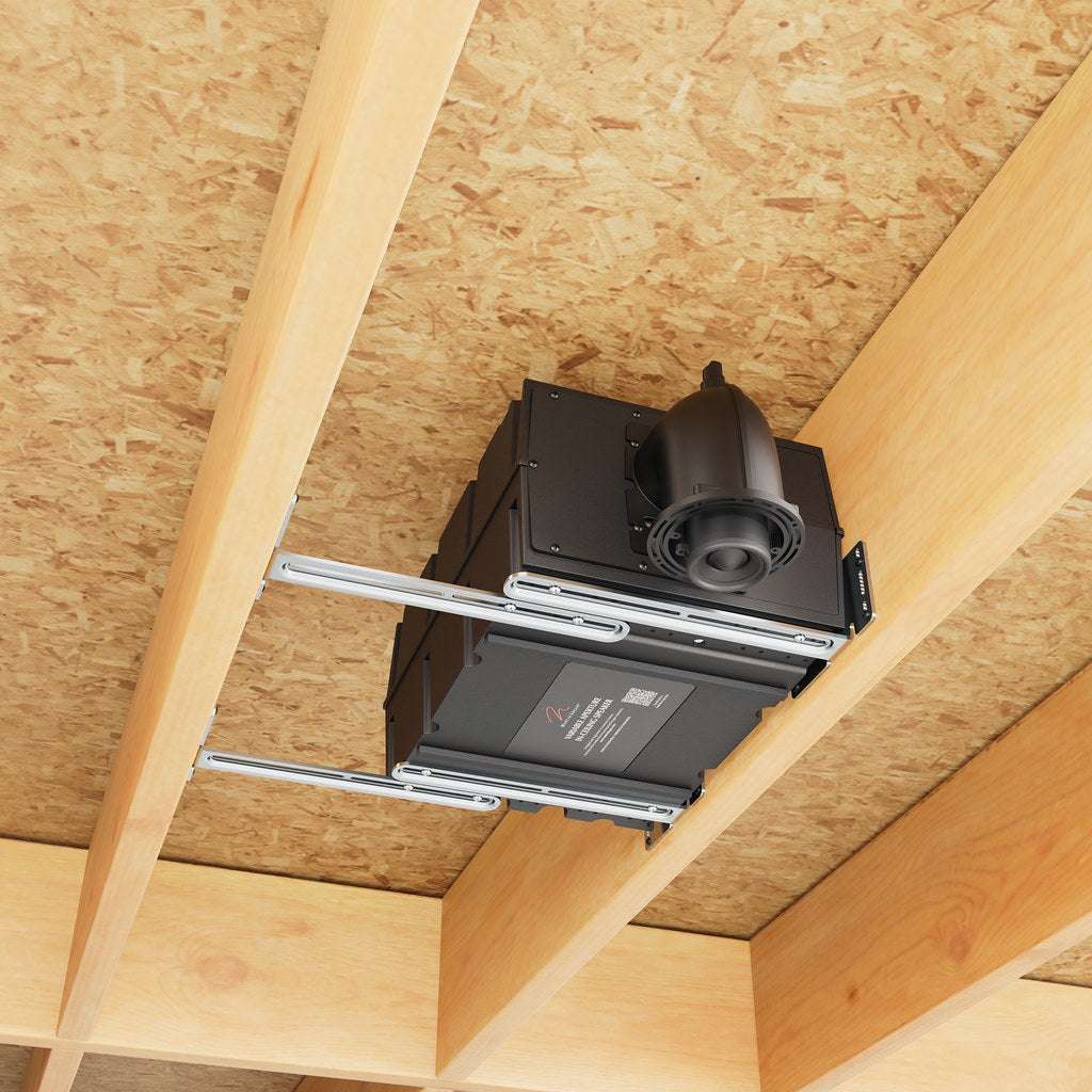 Martin Logan Variable Aperture Full Range In-Ceiling 2-Way Speaker with Dual 5.5" Woofers mounted in ceiling.