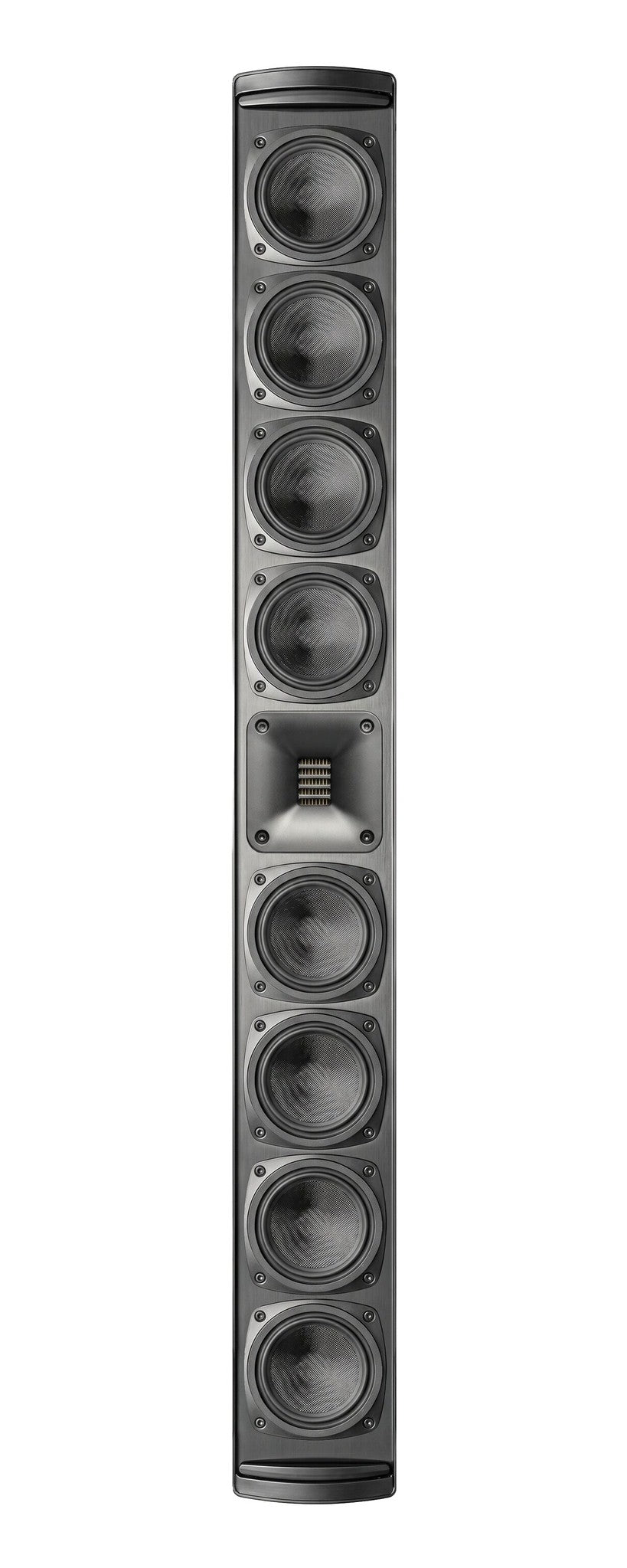 MartinLogan Motion Discrete Cinema LCR9 9 Speaker On-wall LCR Loudspeaker (Each) front view with multiple drivers.