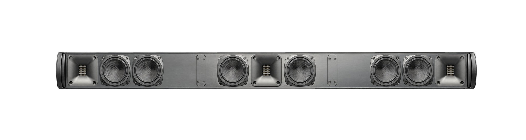 MartinLogan Discrete Cinema Soundbar 65 9 Speaker 3 Channel Passive Soundbar front view with multiple speakers.