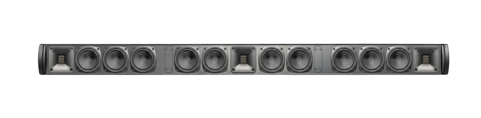 MartinLogan Discrete Cinema Soundbar 75 13 Speaker 3 Channel Passive Soundbar front view showcasing speaker design.