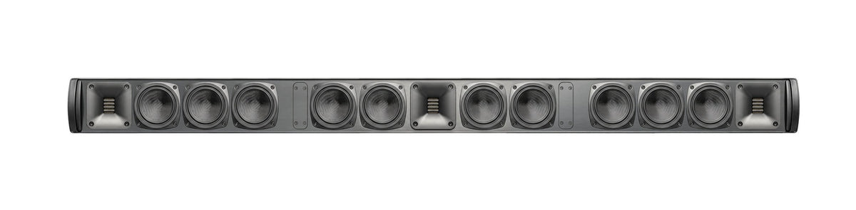 MartinLogan Discrete Cinema Soundbar 75 13 Speaker 3 Channel Passive Soundbar front view showcasing speaker design.