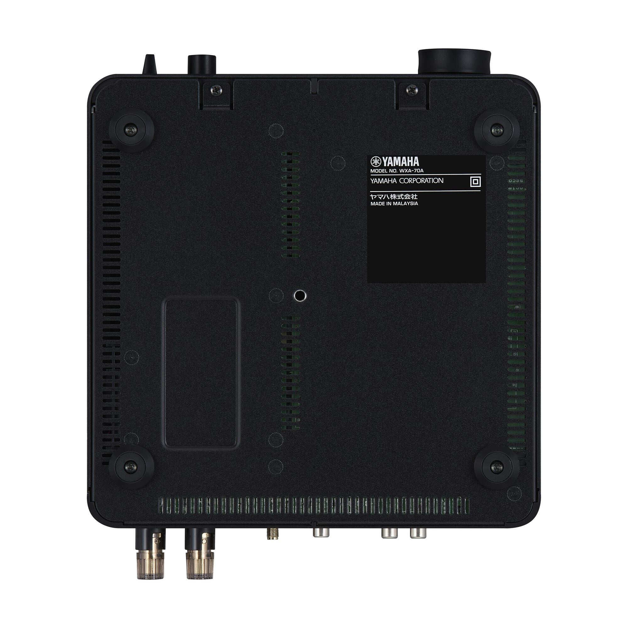 Yamaha WXA-70A Compact Streaming Amplifier bottom view with ports and branding details