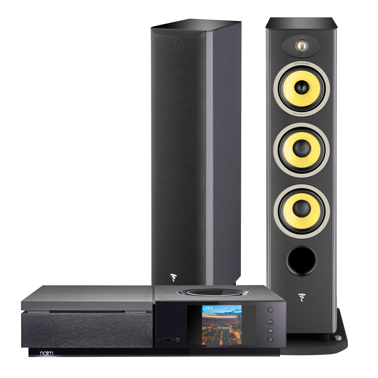 Focal Aria 926 K2 3-Way Floorstanding Speaker Pair and Naim Audio Uniti Star Bundle - Safe and Sound HQ