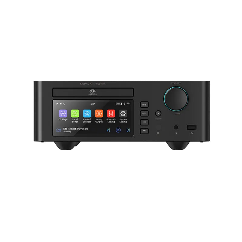 Shanling SCD1.3R R2R SACD Player (Copy) front view with control panel and display.