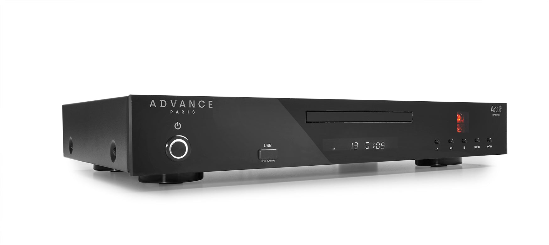 Advance Paris ACD Apex CD Player showcasing its sleek design and high-quality audio features.