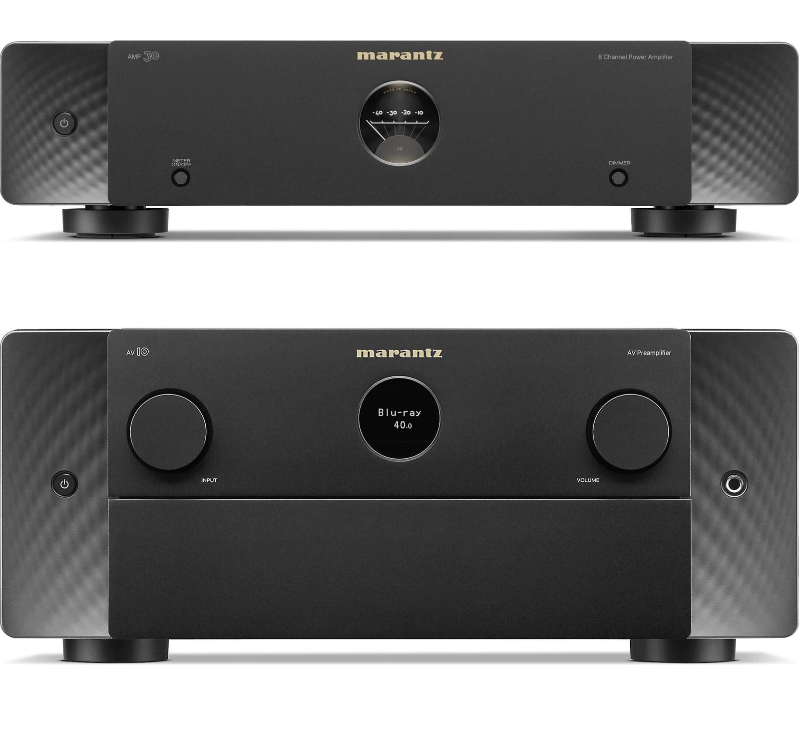 Marantz AV 10 15.4 Channel AV Preamplifier and Marantz AMP 30 6 Channel Power Amplifier Bundle - Safe and Sound HQ