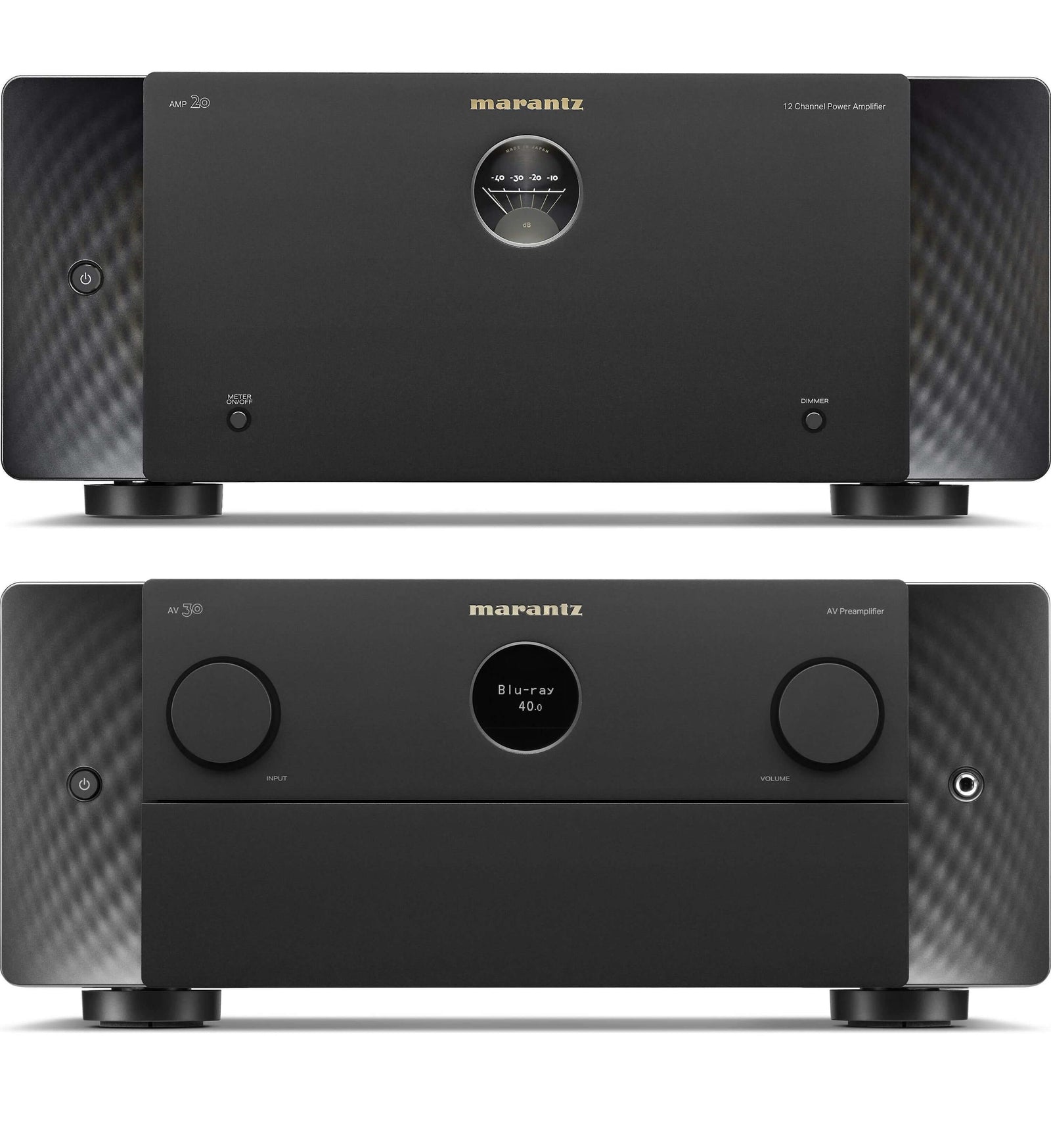 Marantz AV 30 11.4 Channel AV Preamplifier and Marantz AMP 20 12 Channel Power Amplifier Bundle - Safe and Sound HQ