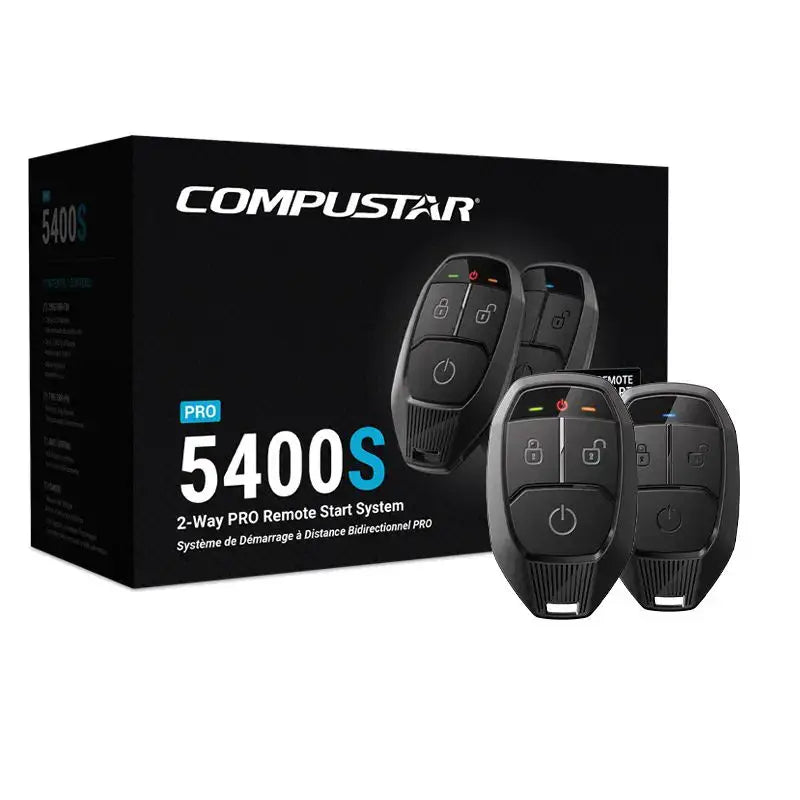 Compustar CSP5400-S PRO All-in-One 2-Way Remote Start Bundle - Safe and Sound HQ
