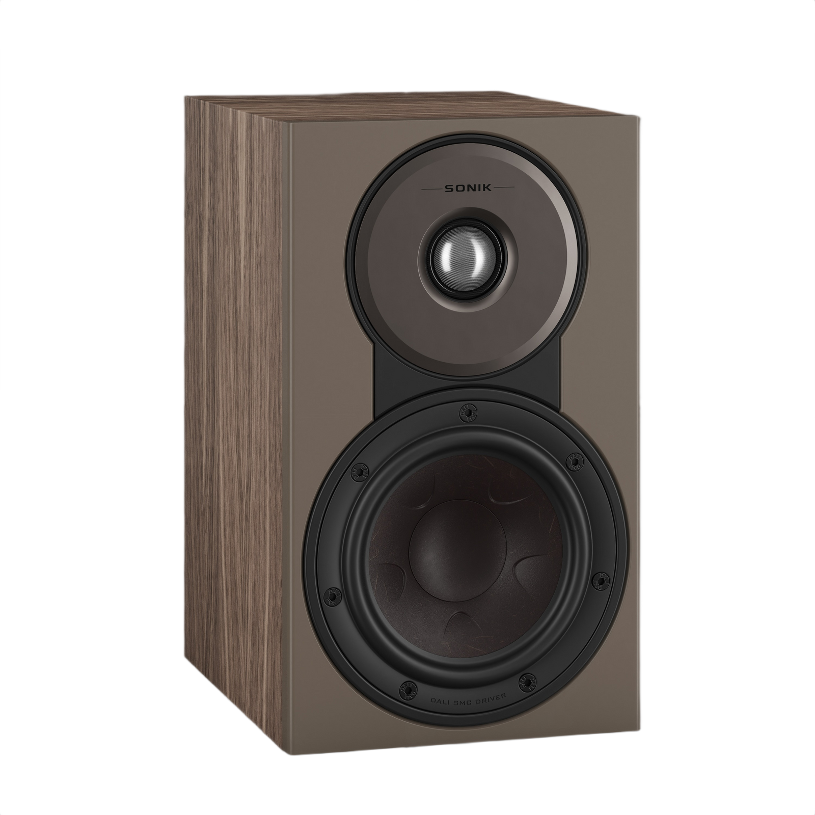 Dali Sonik 1 Ultra-Compact Bookshelf Speaker (Pair) showcasing its sleek design and innovative audio technology.