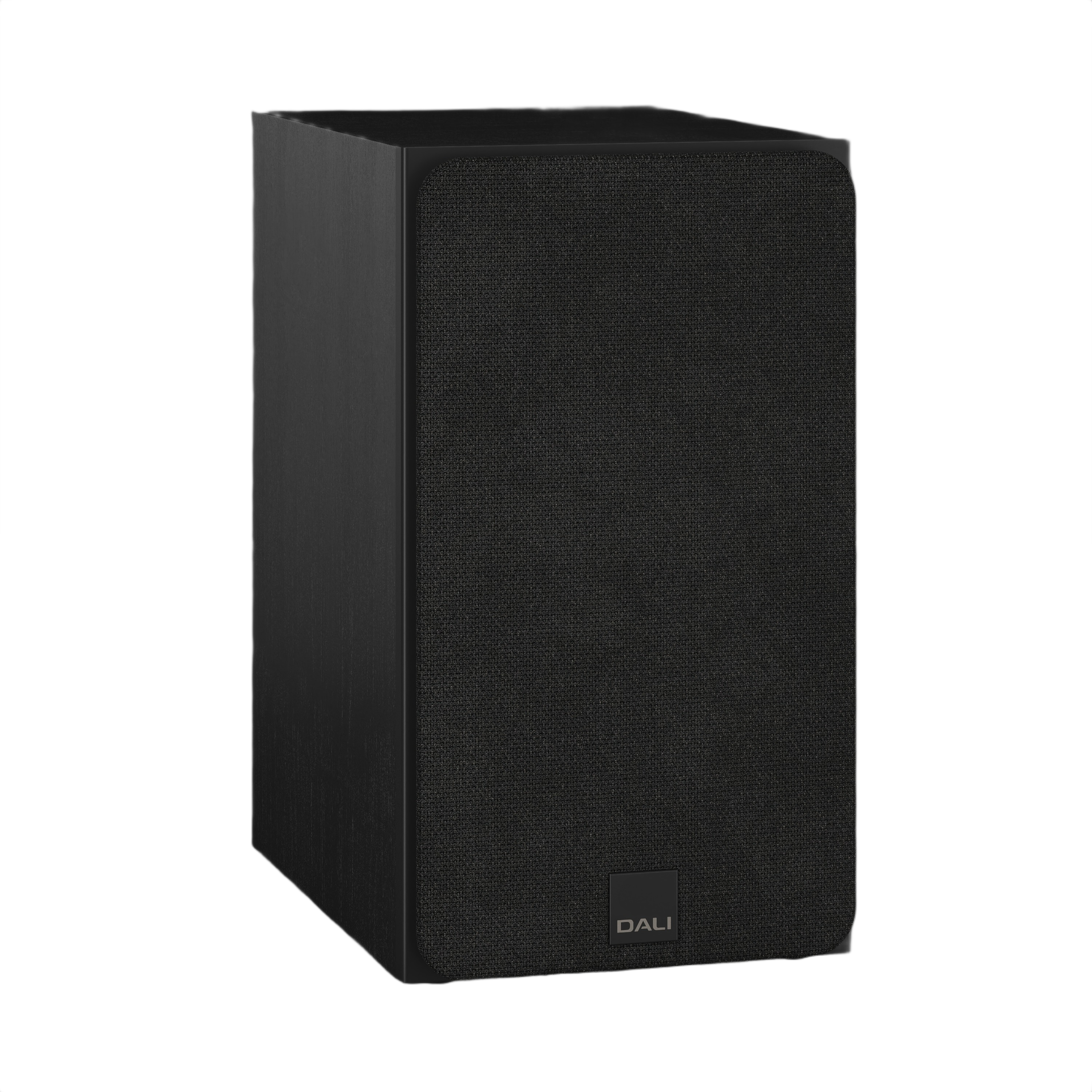 Dali Sonik 3 Compact Bookshelf Speaker (Pair) shown in sleek black finish for high-quality sound performance.