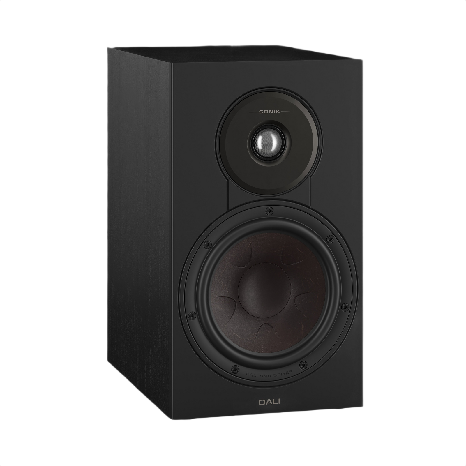 Dali Sonik 3 Compact Bookshelf Speaker (Pair) showcasing sleek design and powerful sound quality for home audio.