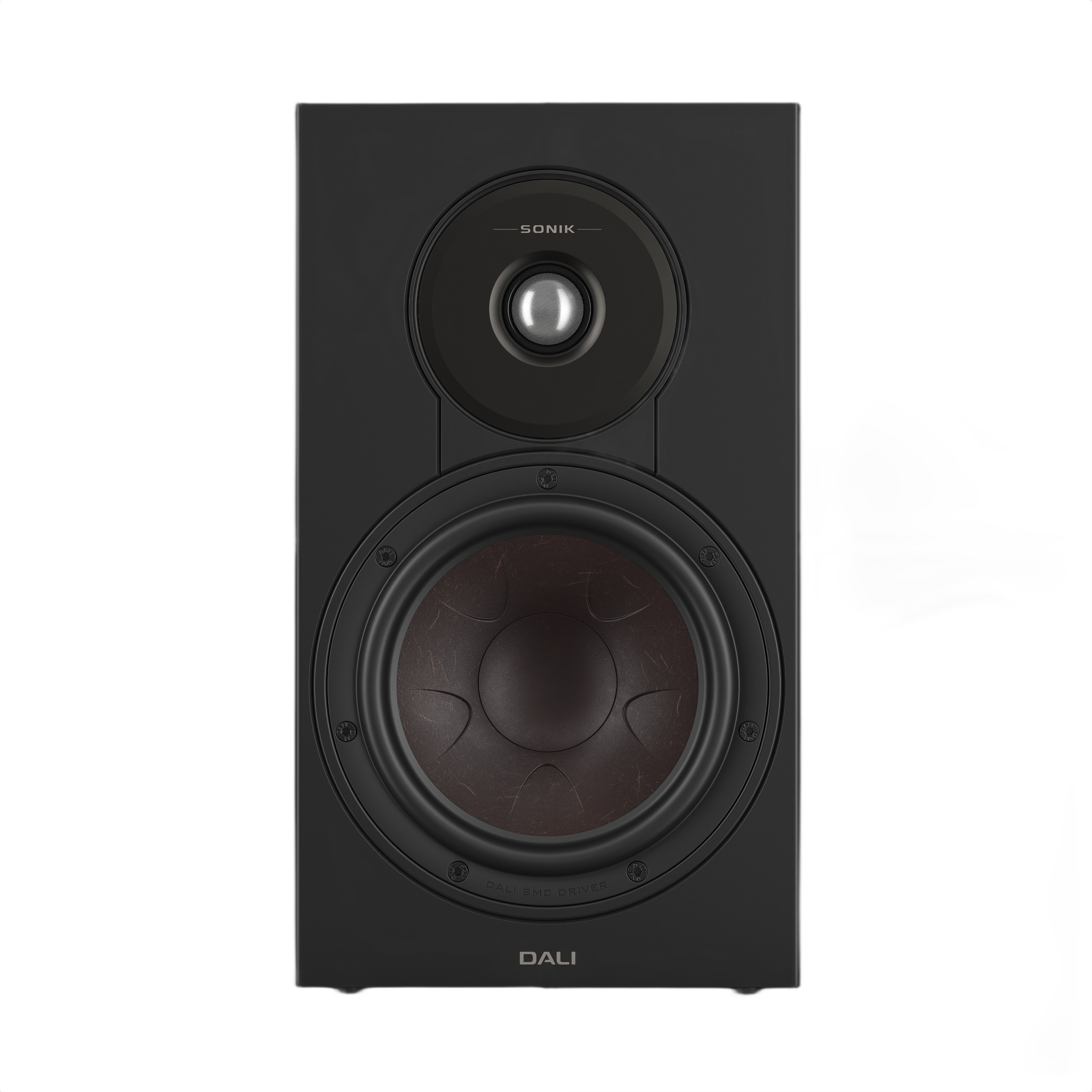 Dali Sonik 3 Compact Bookshelf Speaker (Pair) featuring 7-inch woofer and soft dome tweeter for immersive sound.