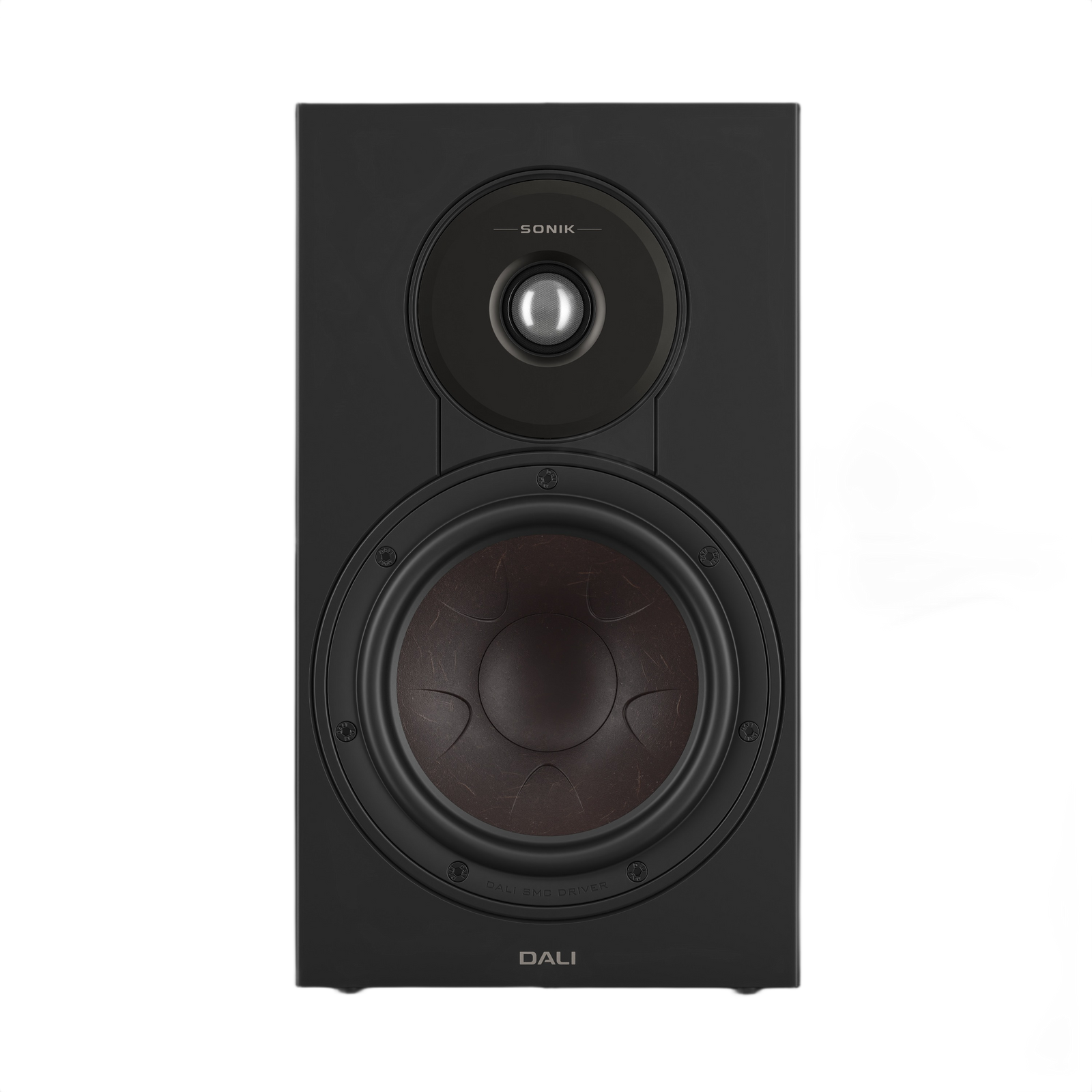 Dali Sonik 3 Compact Bookshelf Speaker (Pair) featuring 7-inch woofer and soft dome tweeter for immersive sound.