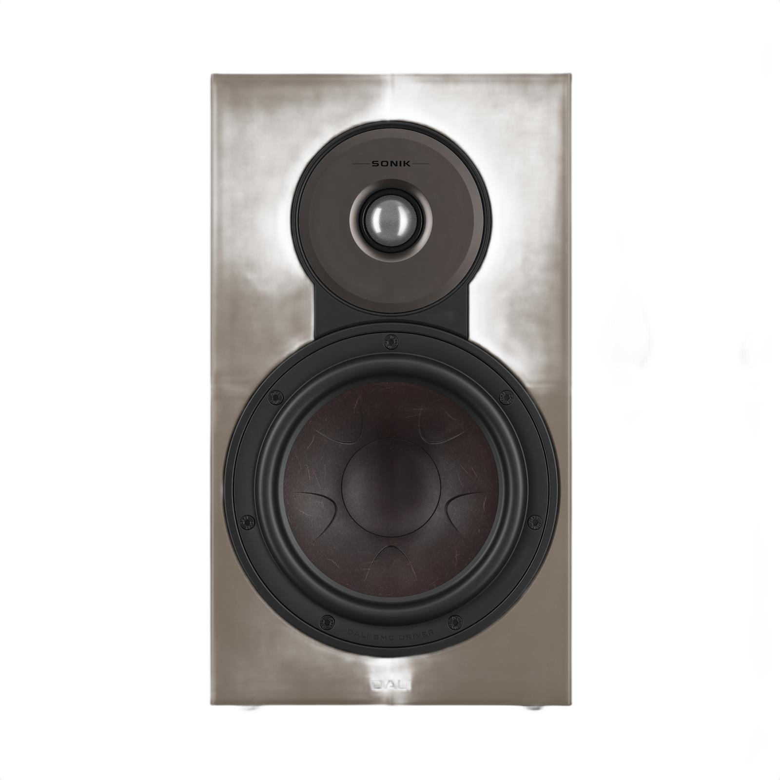 Dali Sonik 3 Compact Bookshelf Speaker (Pair) front view showcasing the design and features.