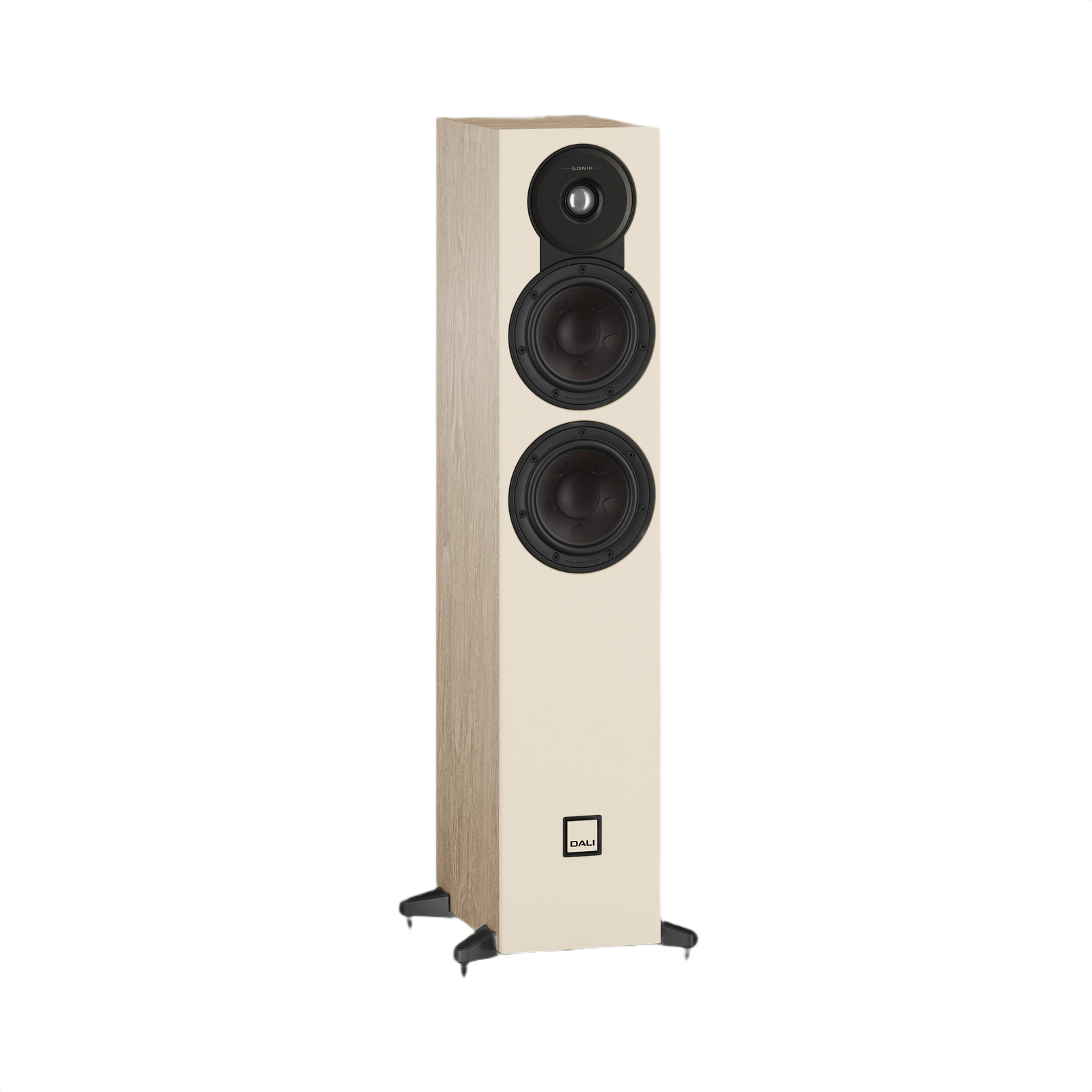 Dali Sonik 5 Slim Floorstanding Loudspeaker (Pair) in elegant design with dual woofers and tweeter.