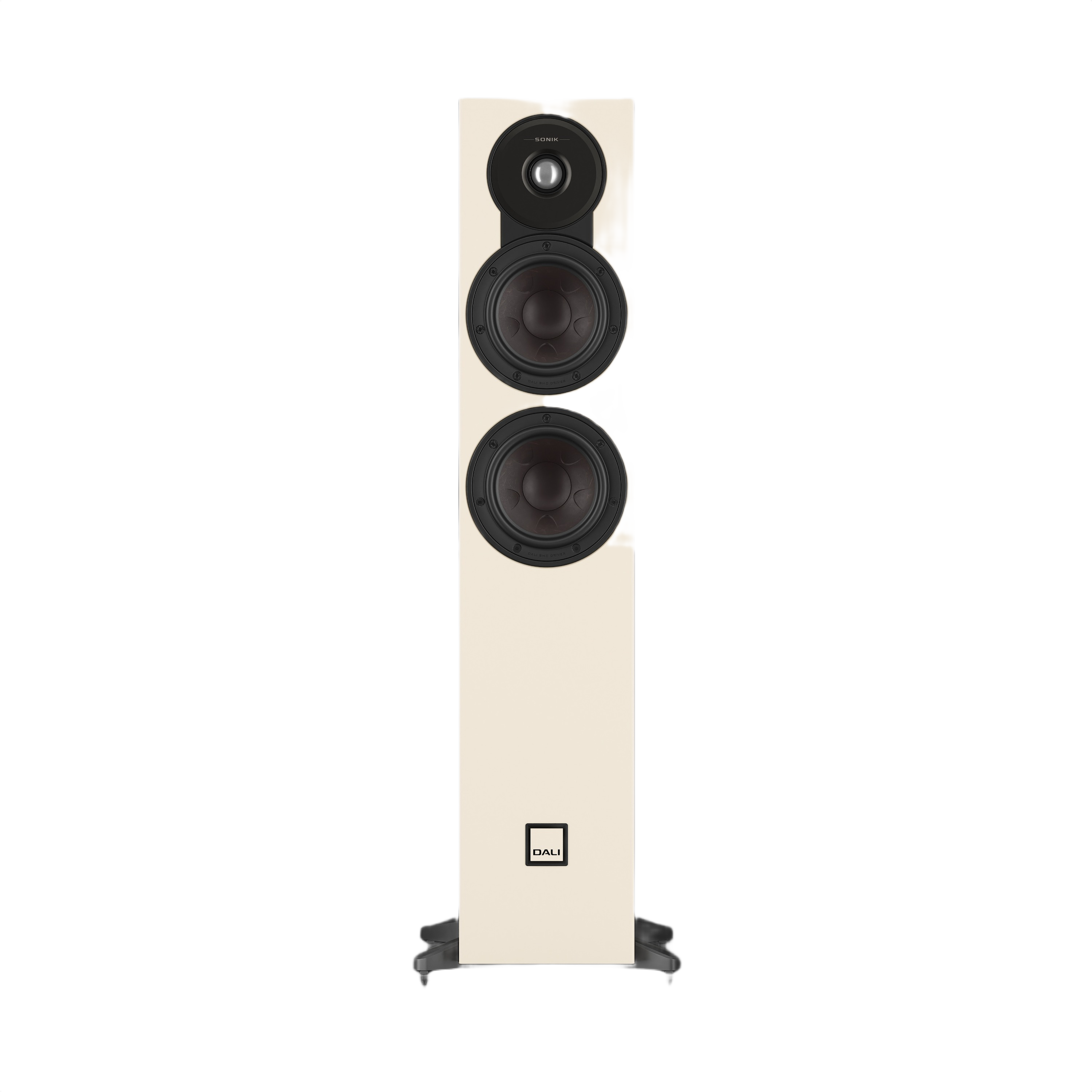 Dali Sonik 5 Slim Floorstanding Loudspeaker (Pair) in elegant design with dual woofers and tweeter.