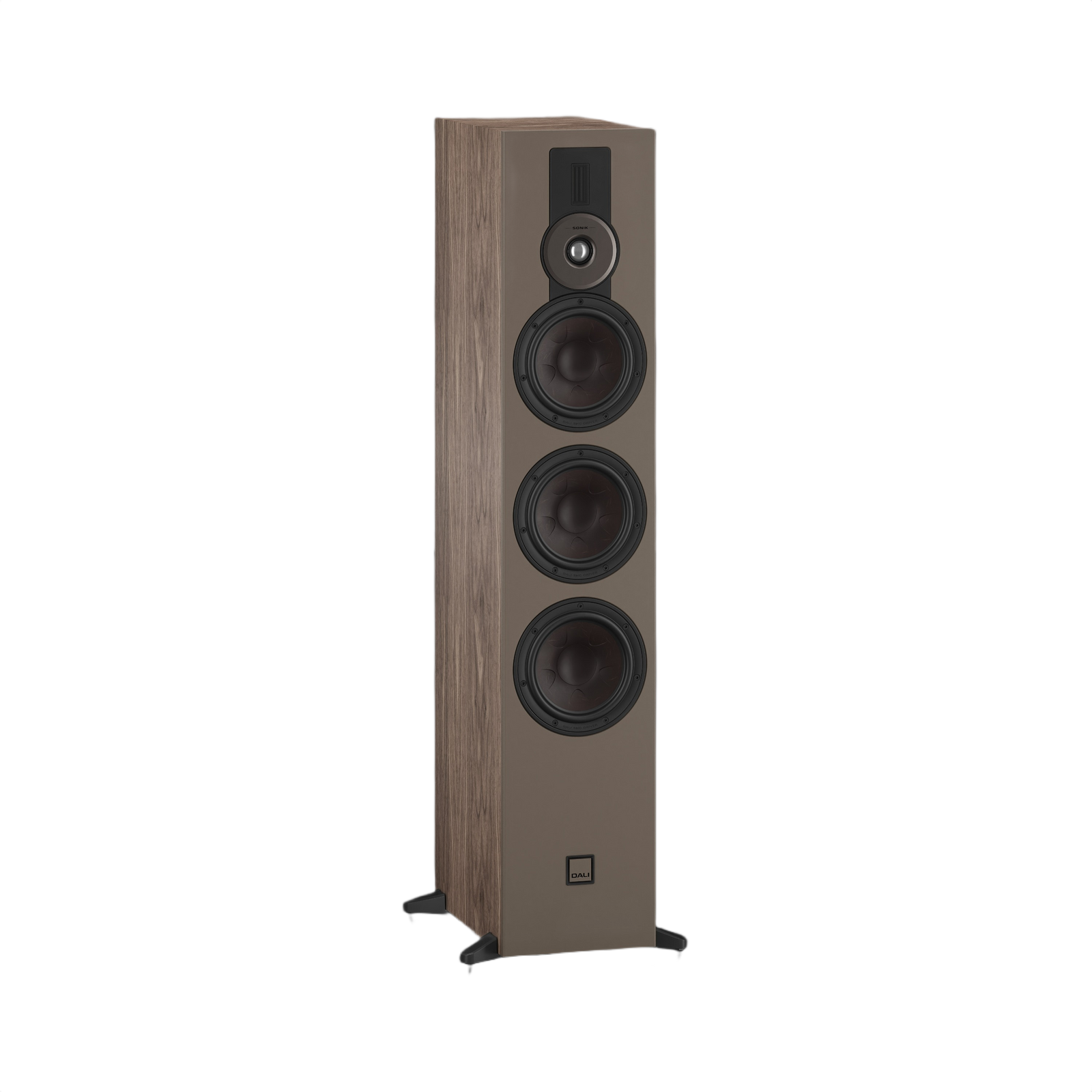 Dali Sonik 9 Floorstanding Loudspeaker (Each) showcasing a sleek design with three drivers and a modern wood finish.