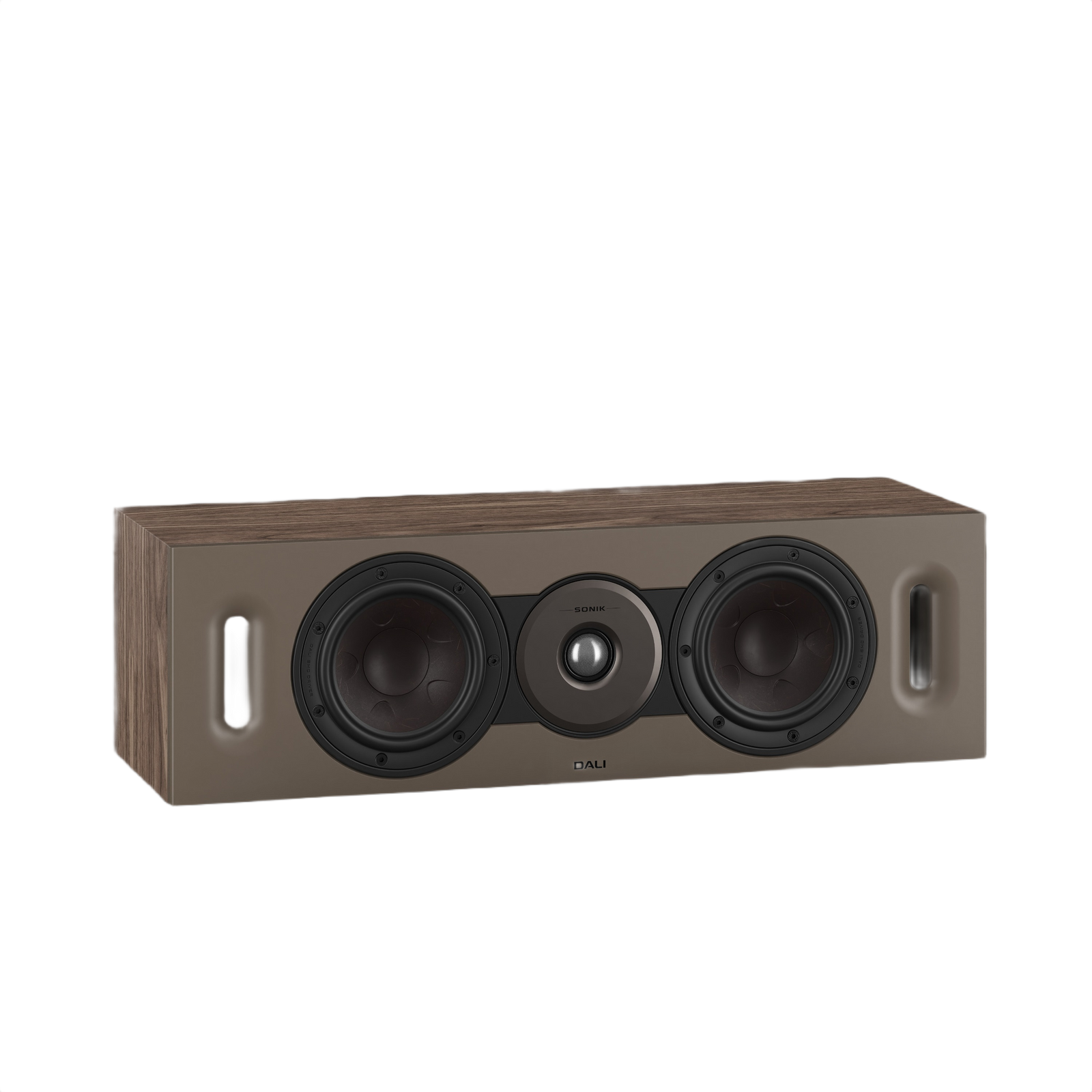 Dali Sonik Cinema LCR Speaker (Each) showcasing dual 5¼ inch woofers and a stylish design for home-theatre excellence.