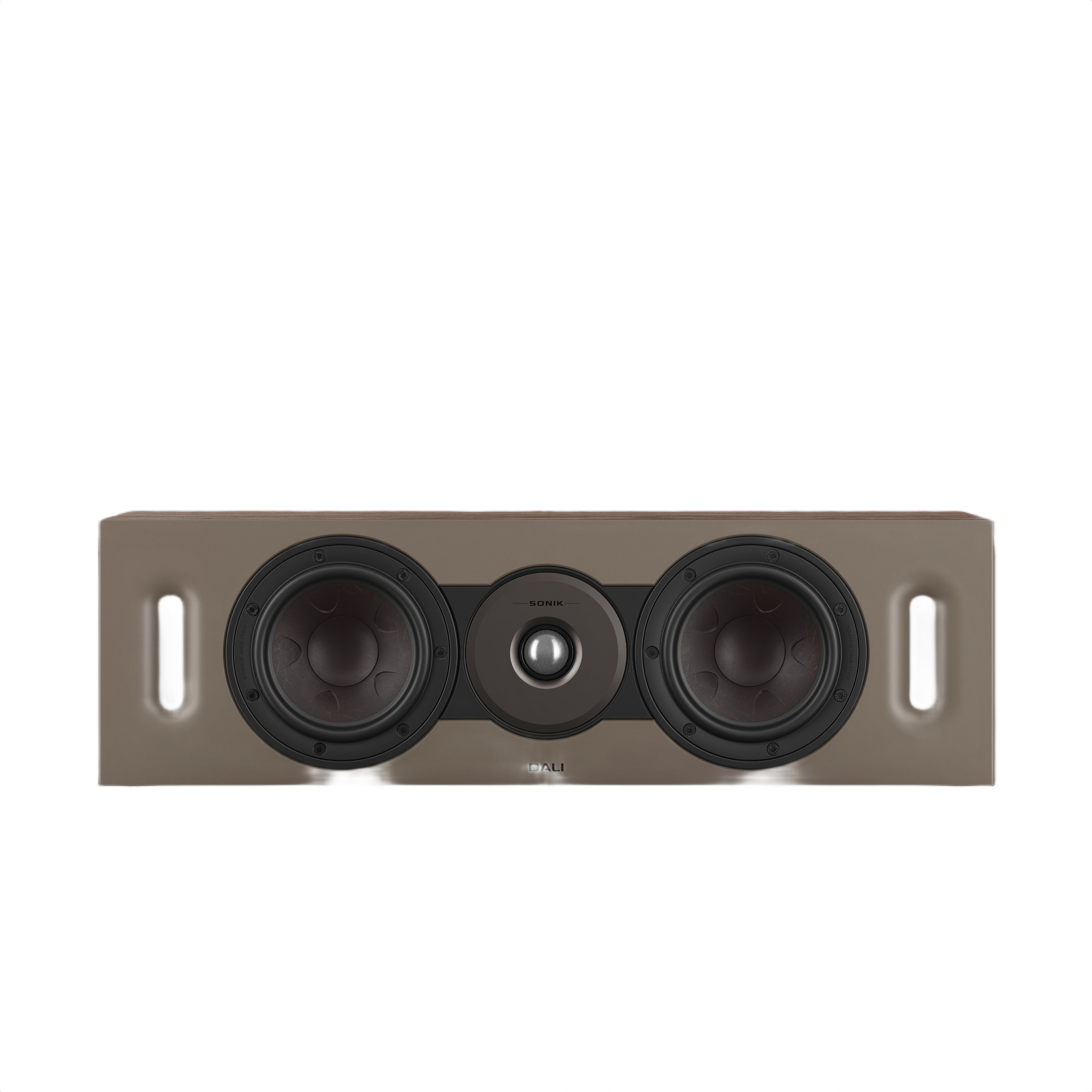 Dali Sonik Cinema LCR Speaker (Each) showcasing dual 5¼ inch SMC™ Clarity Cone™ woofers and ultra-light tweeter.