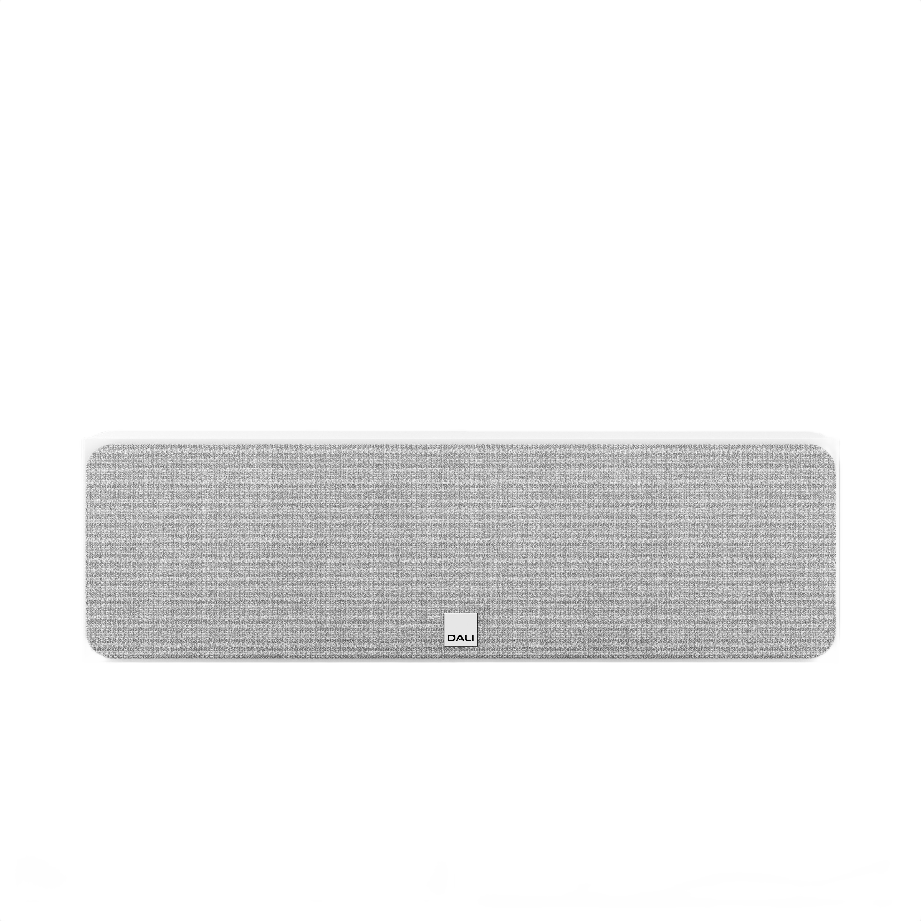 Dali Sonik Cinema LCR Speaker (Each) front view with grey fabric grille and sleek design for home theatre immersion.