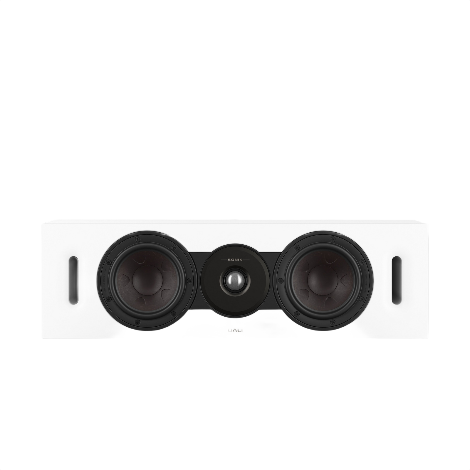 Dali Sonik Cinema LCR Speaker (Each) featuring dual woofers and soft dome tweeter for immersive sound.