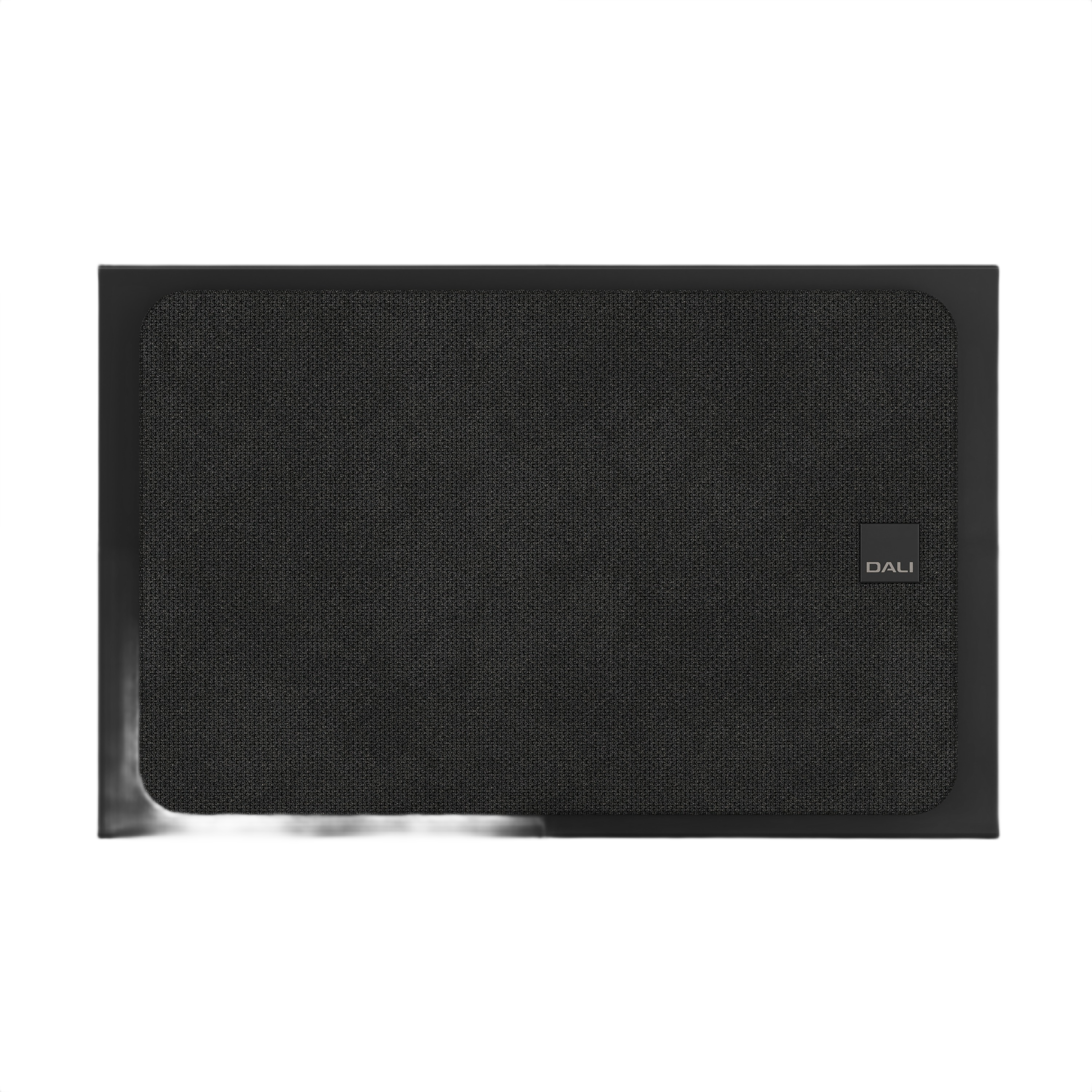 Dali Sonik On-Wall Slim On-Wall Speaker (Each) front view with a sleek black design and textured finish.