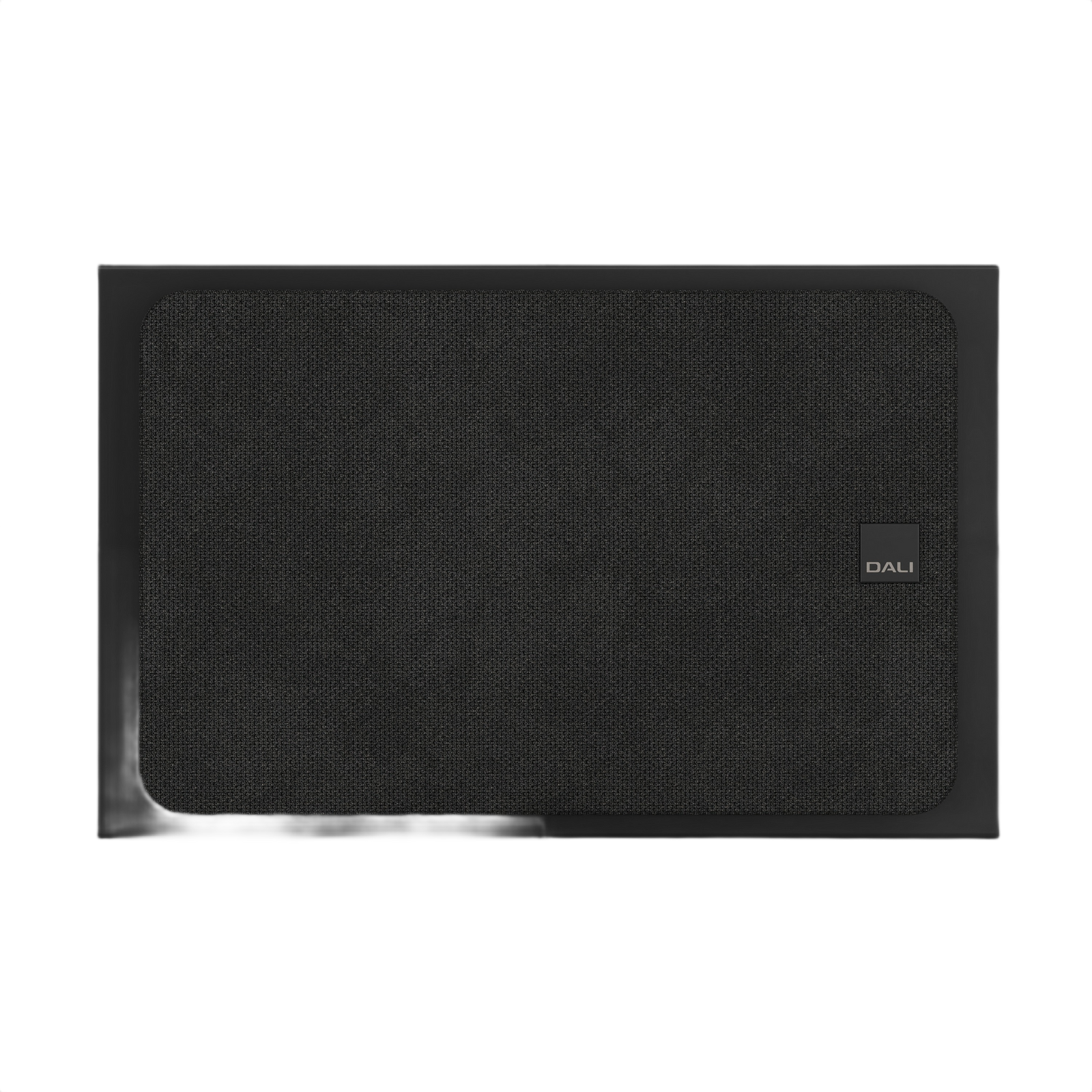 Dali Sonik On-Wall Slim On-Wall Speaker (Each) front view with a sleek black design and textured finish.