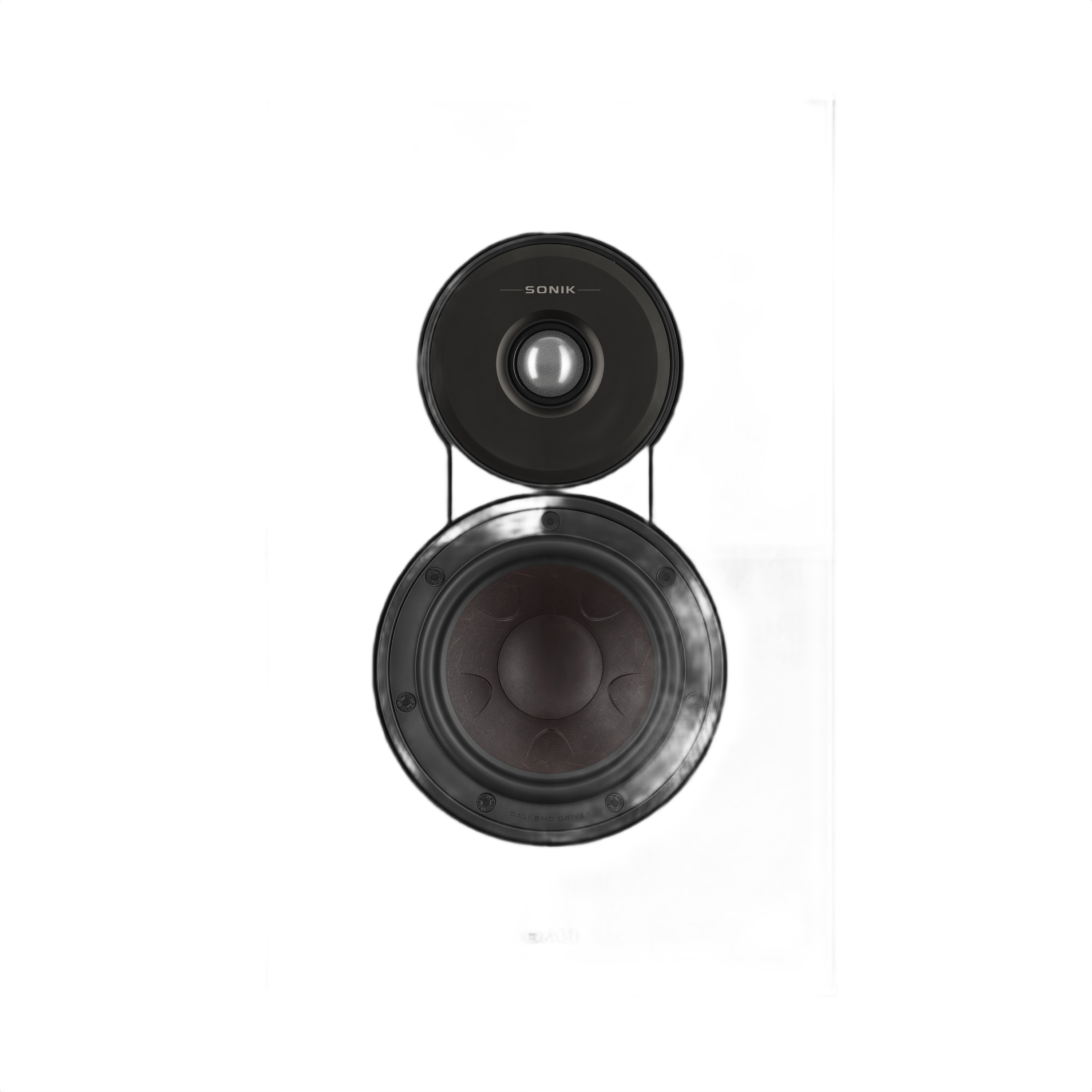 Dali Sonik On-Wall Slim On-Wall Speaker (Each) black on-wall design with tweeter and woofer for immersive sound