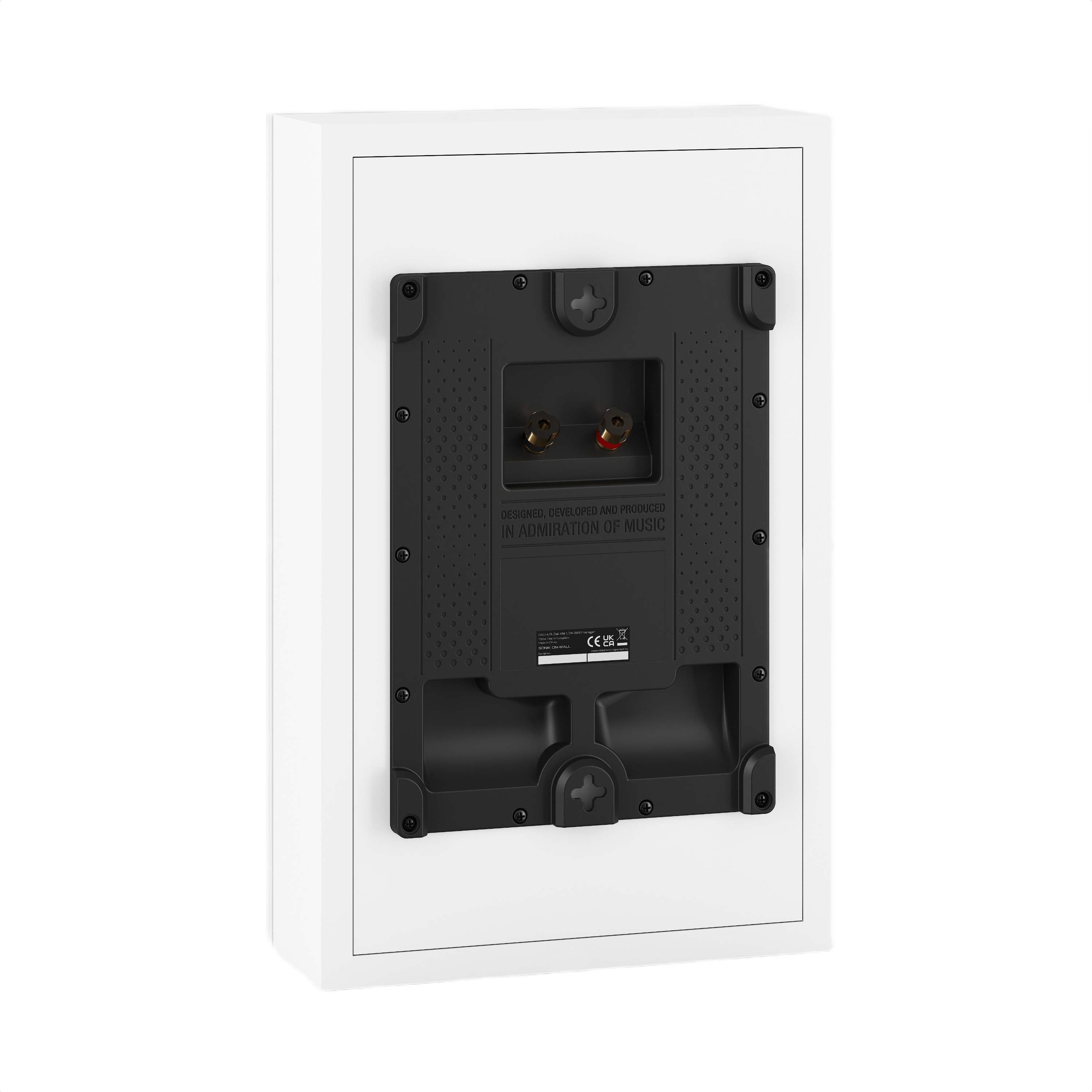 Dali Sonik On-Wall Slim On-Wall Speaker (Each) back view with connection ports.