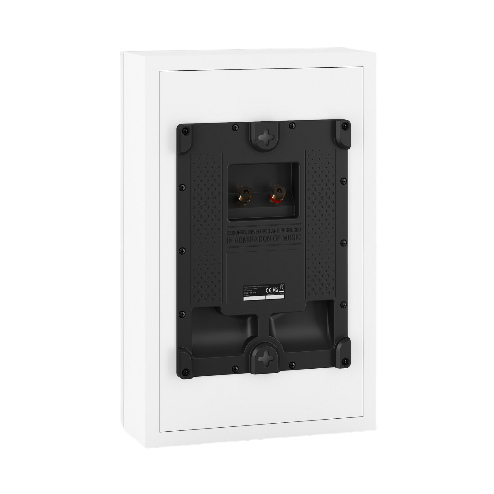 Dali Sonik On-Wall Slim On-Wall Speaker (Each) back view with connection ports.