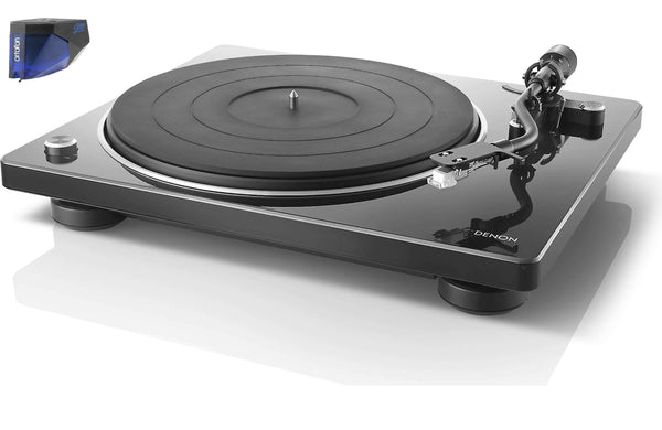 Denon DP-400 Turntable with Ortofon 2M Blue Phono Cartridge Bundle - Safe and Sound HQ