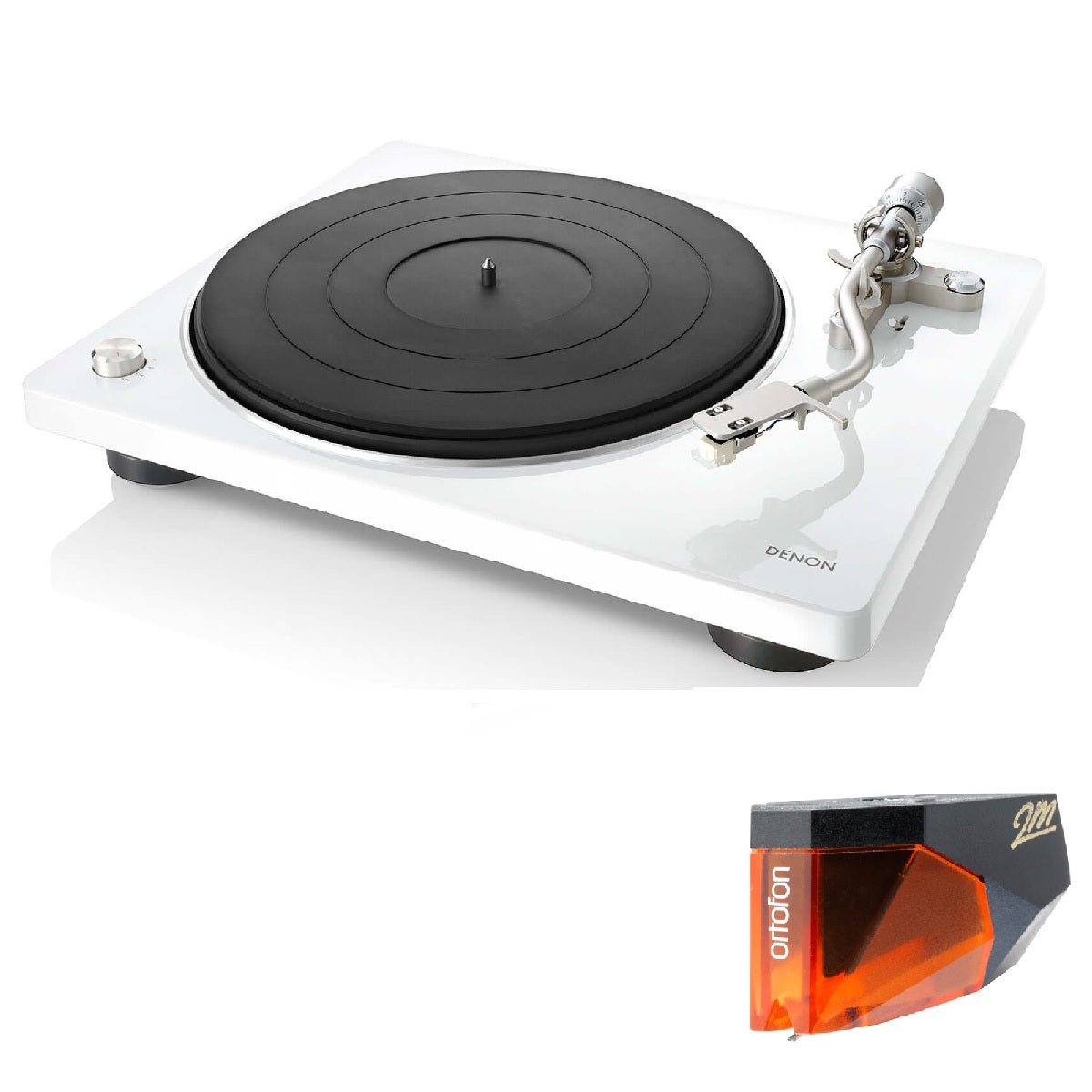 Denon DP-400 Turntable with Ortofon 2M Bronze Phono Cartridge Bundle - Safe and Sound HQ