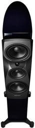 Dynaudio Confidence 30 Floorstanding Speaker (Pair) in sleek black design showcasing advanced sound technology.