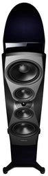 Dynaudio Confidence 60 Floorstanding Speaker (Pair) in sleek black design showcasing powerful drivers.