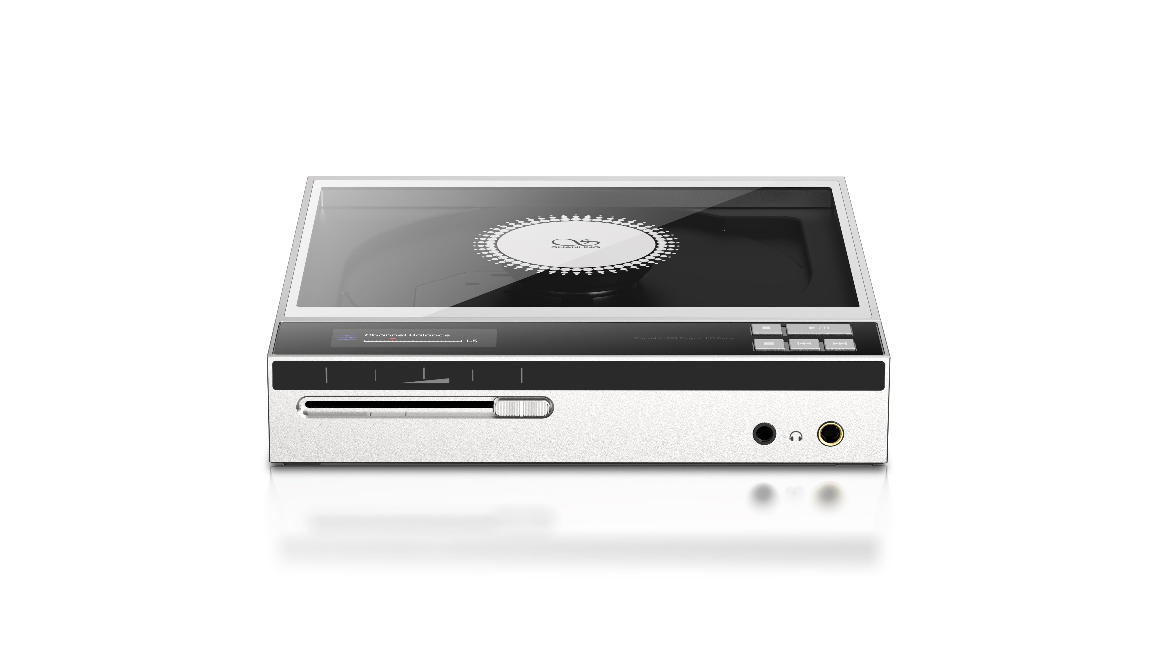 Shanling EC Zero AKM Portable CD Player with AKM DAC front view showcasing its sleek design and controls.