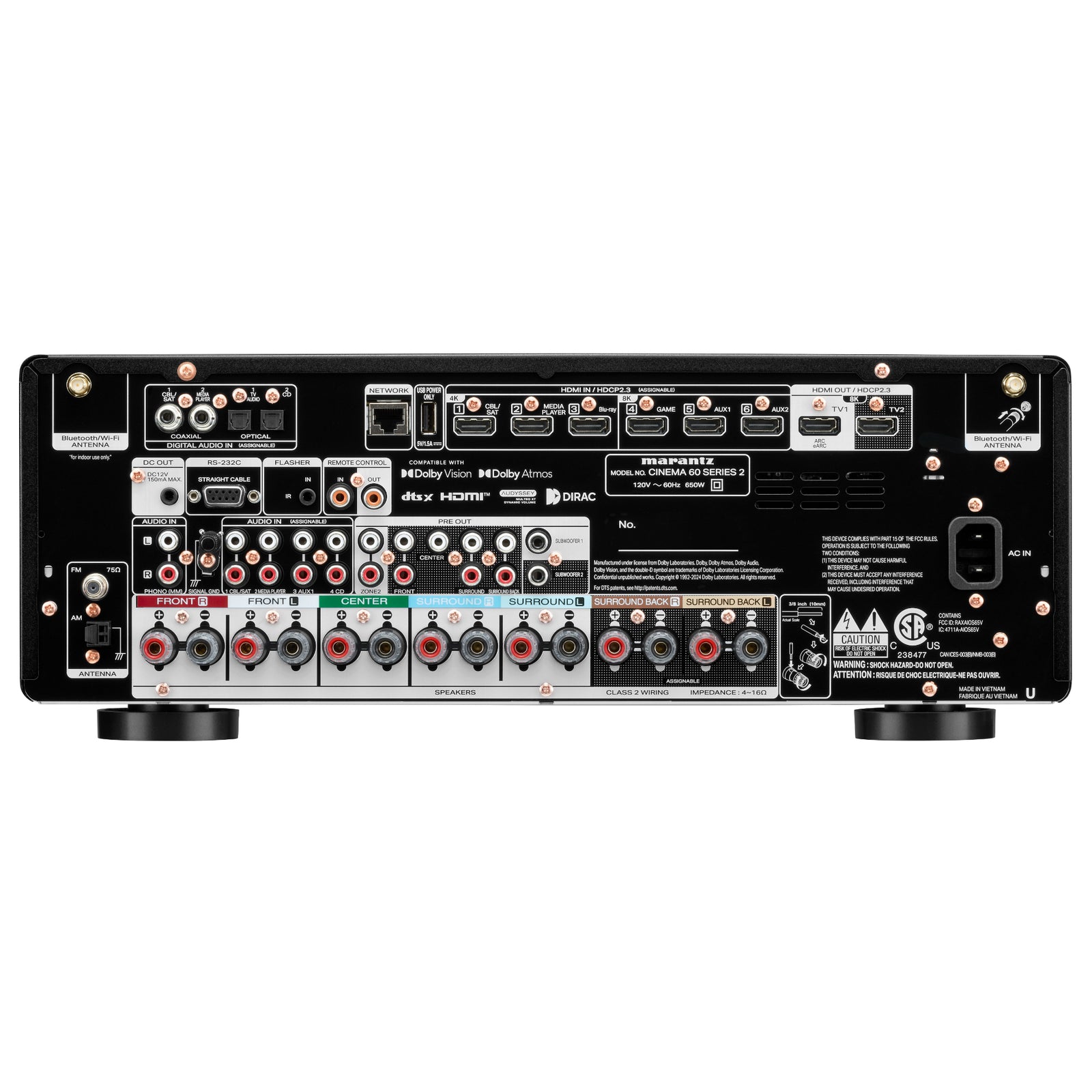 Marantz Cinema 60 Series 2 7.2 Channel A/V Receiver with Dolby Atmos and HEOS