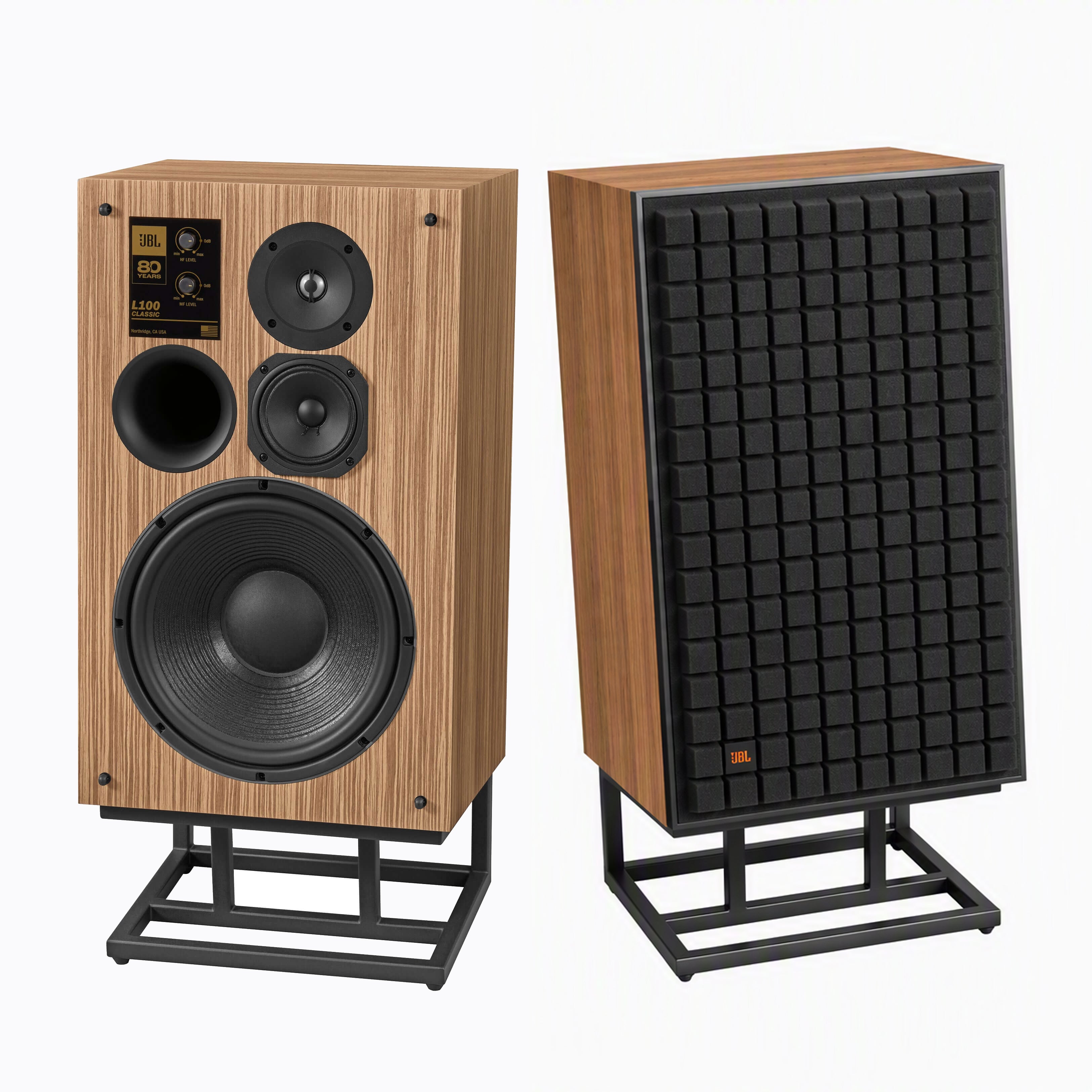 JBL L100 Classic 80 12" 3-Way 80th Anniversary Edition Bookshelf Loudspeaker (Pair) - Safe and Sound HQ