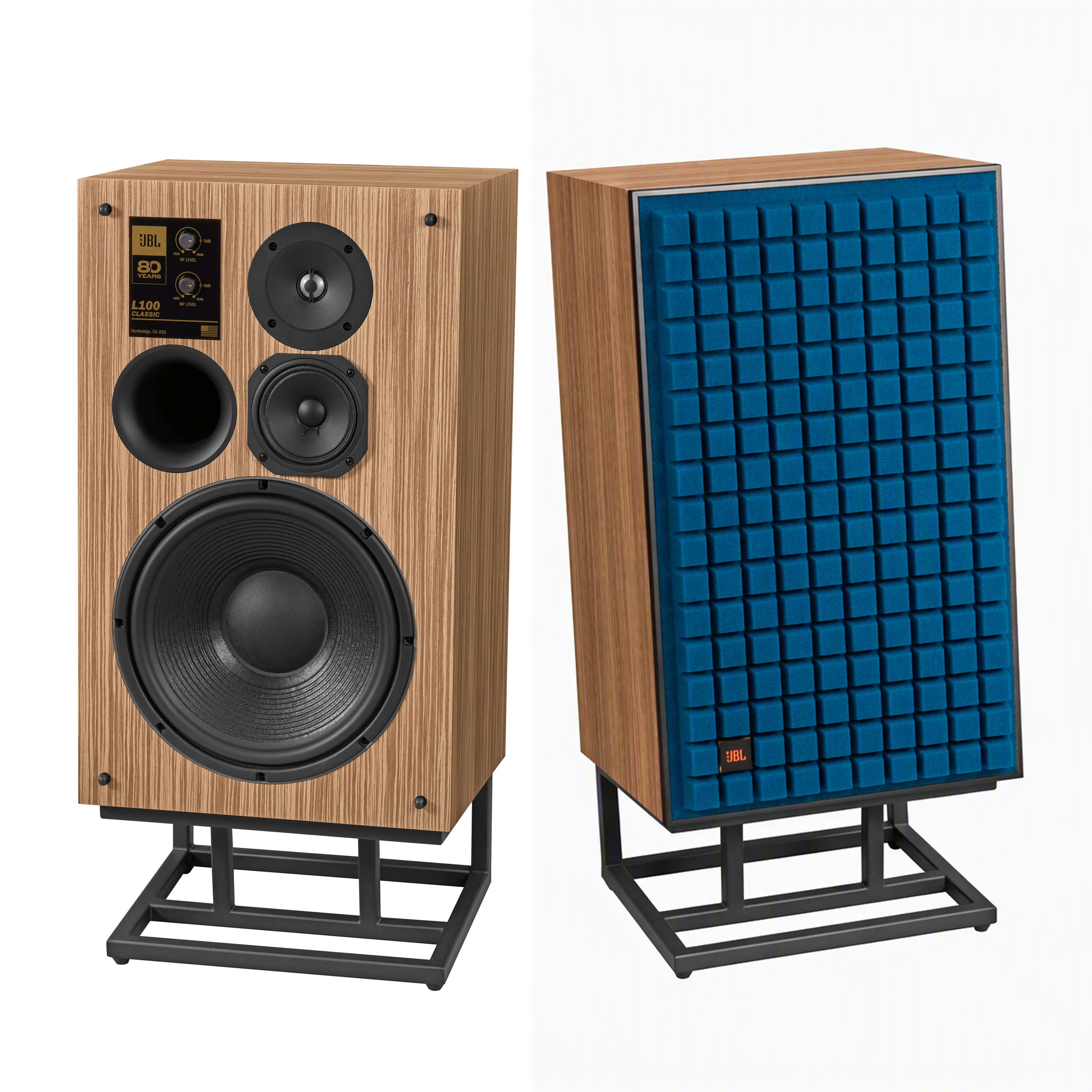 JBL L100 Classic 80 12" 3-Way 80th Anniversary Edition Bookshelf Loudspeaker (Pair) - Safe and Sound HQ