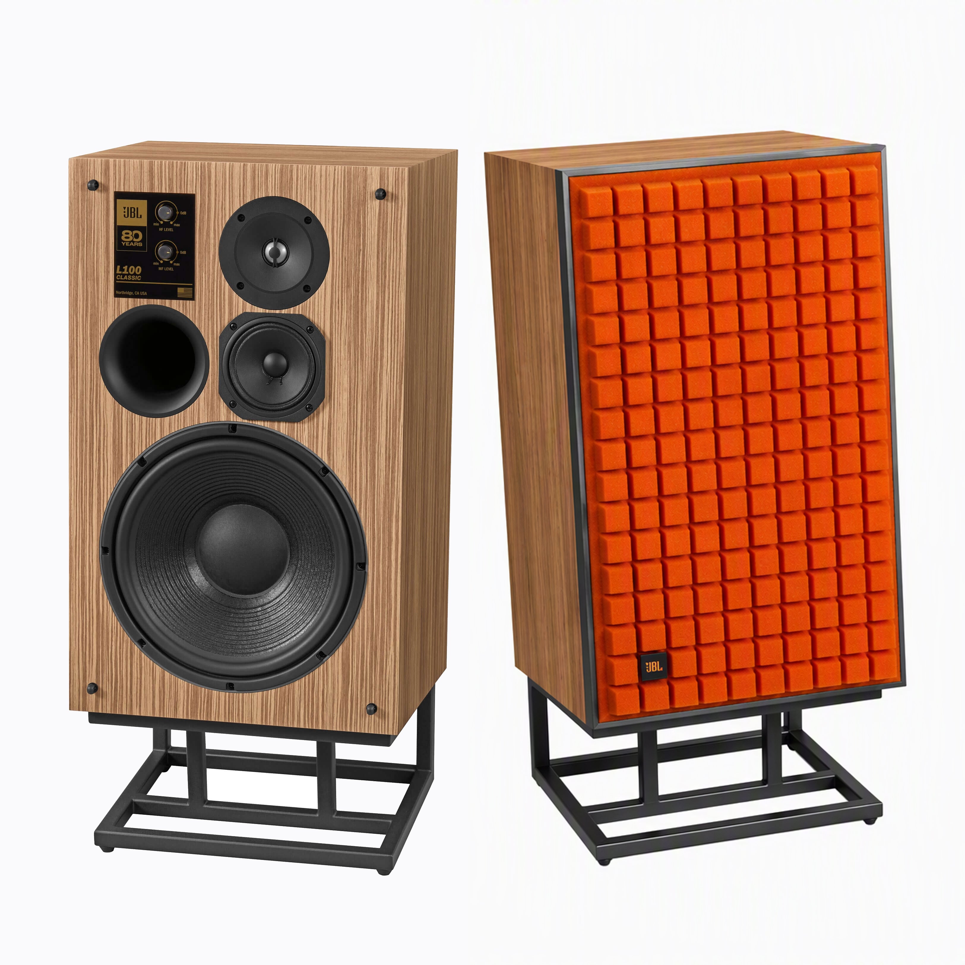 JBL L100 Classic 80 12" 3-Way 80th Anniversary Edition Bookshelf Loudspeaker (Pair) - Safe and Sound HQ