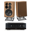 JBL L100 Classic 80 3-Way 80th Anniversary Loudspeaker Pair and Yamaha R-N1000A Stereo Receiver Bundle