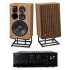 JBL L100 Classic 80 3-Way 80th Anniversary Loudspeaker Pair and Yamaha R-N2000A Stereo Receiver Bundle